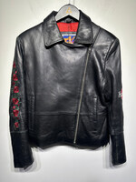 Hard Rock LV Rose Biker Jacket Fem M AS IS