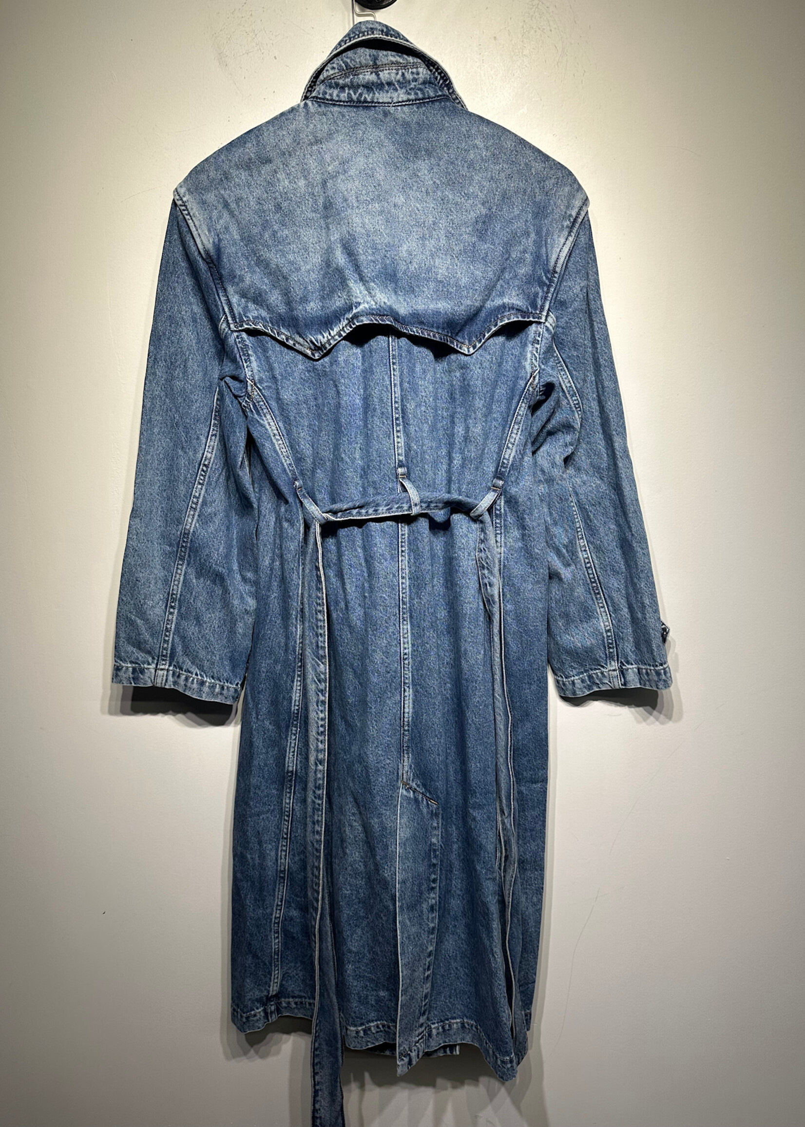 NWT Gap Denim Trench Coat M