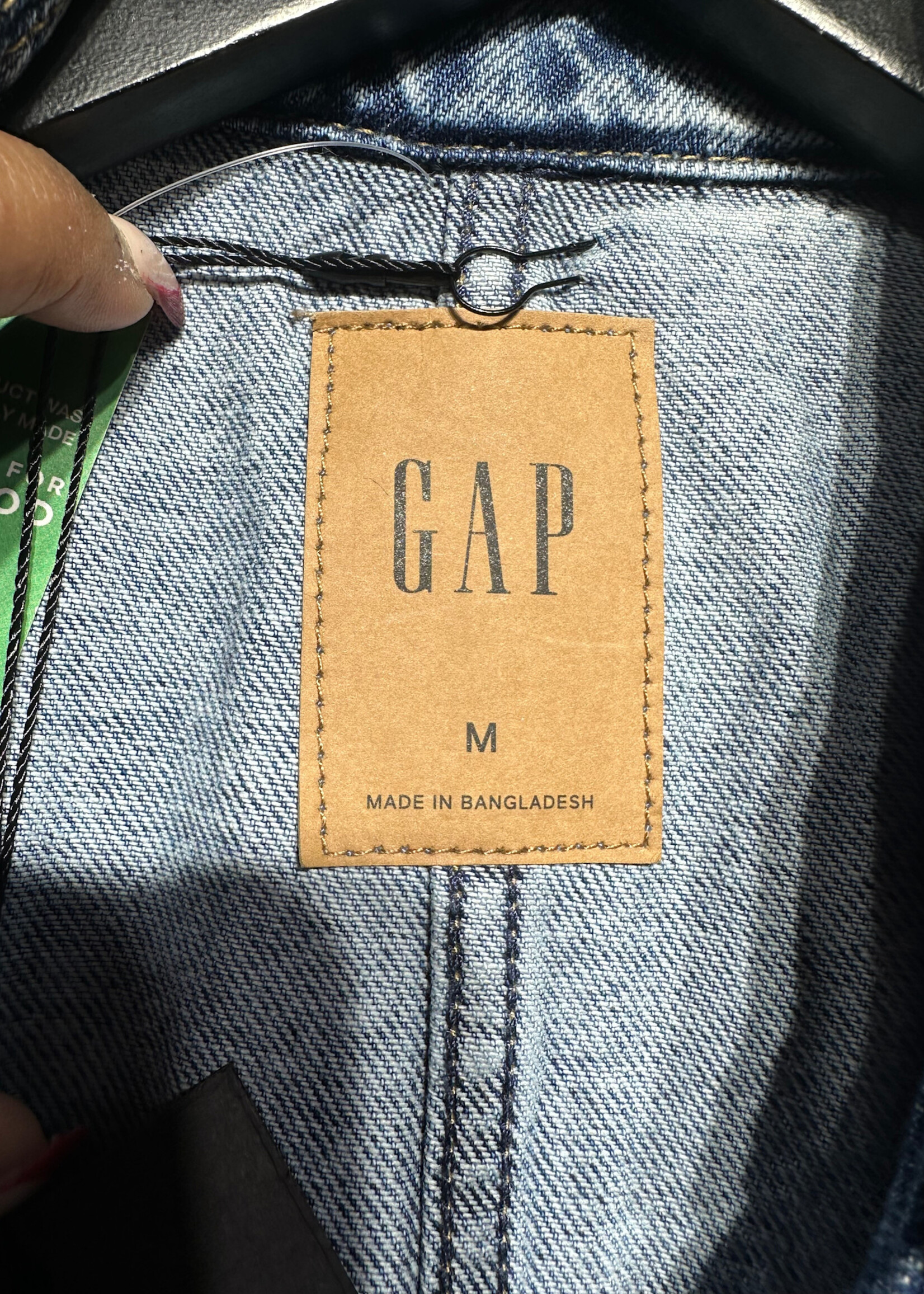 NWT Gap Denim Trench Coat M