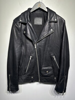 Allsaints Leather Biker Jacket Masc XS