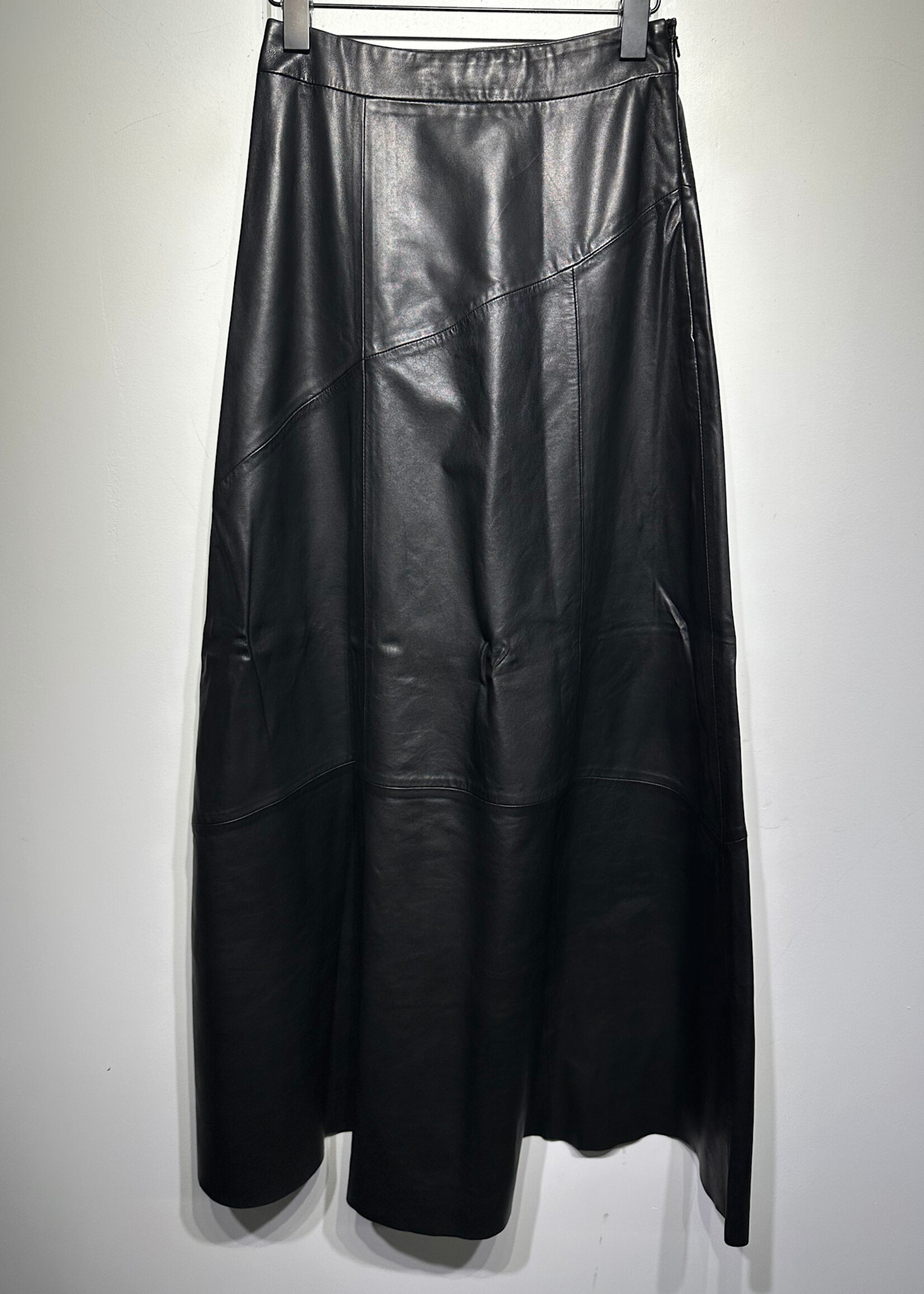 Allsaints Giana Leather Maxi Skirt 25