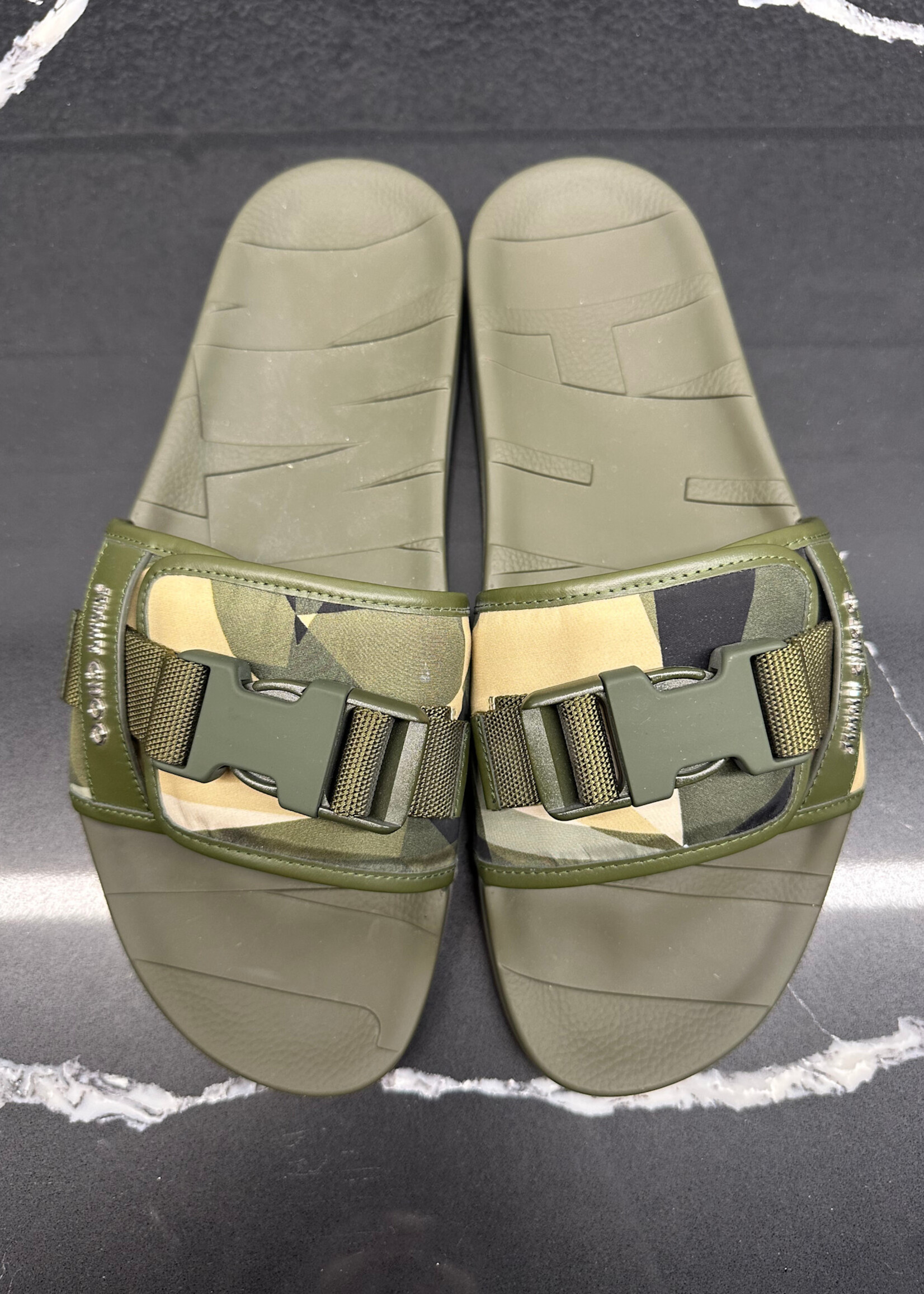 Jimmy Choo Camo Buckle Slides 10
