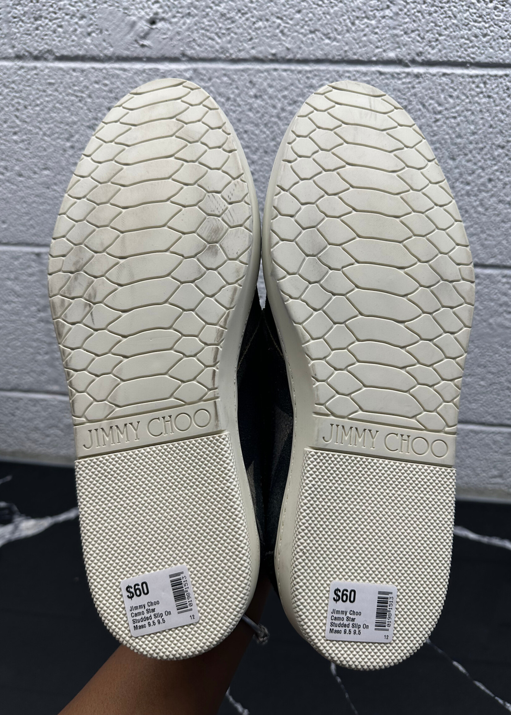 Jimmy Choo Camo Star Studded Slip On Masc 9.5