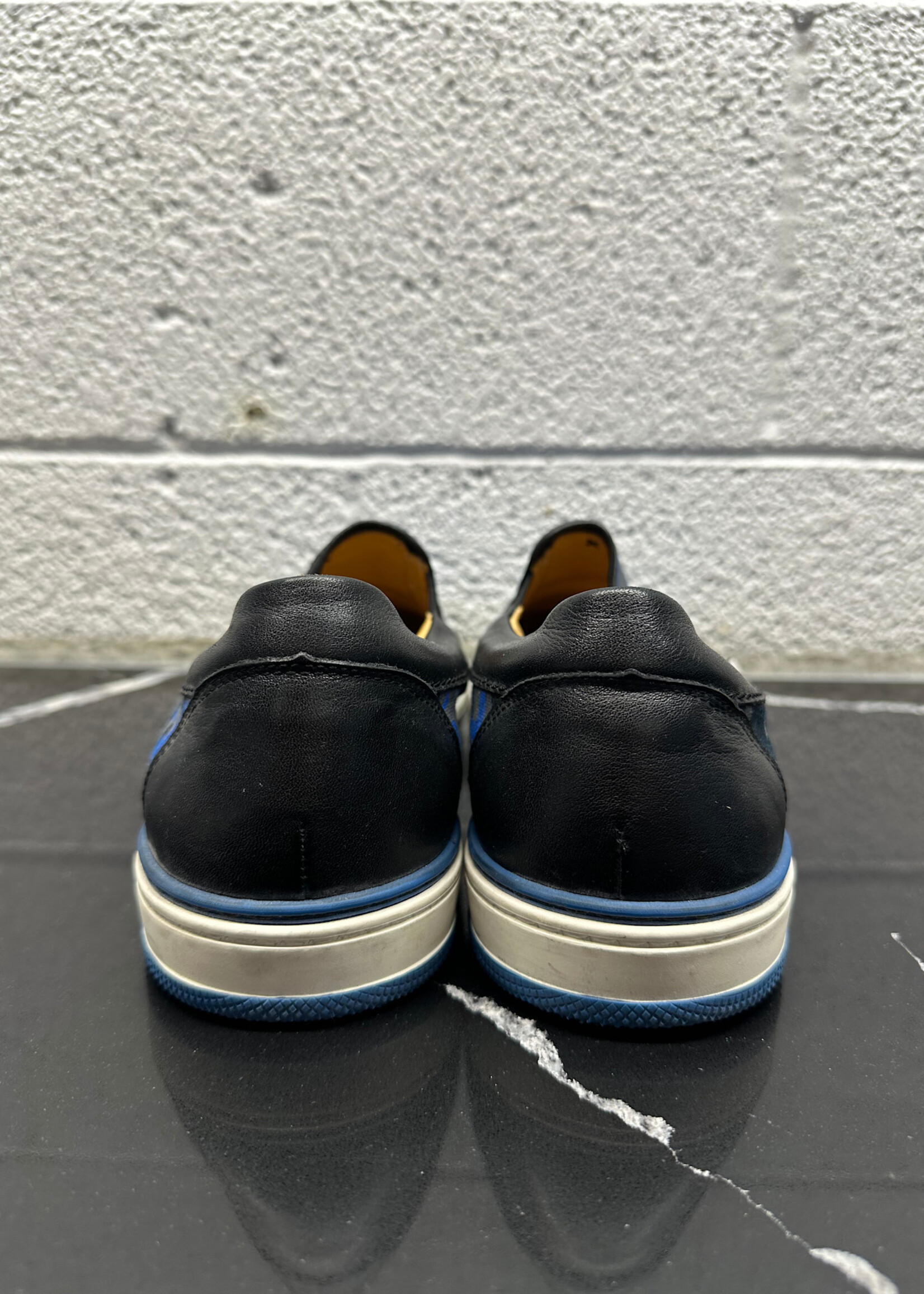 Jimmy Choo Woman Blue Camo Print Slip On 10