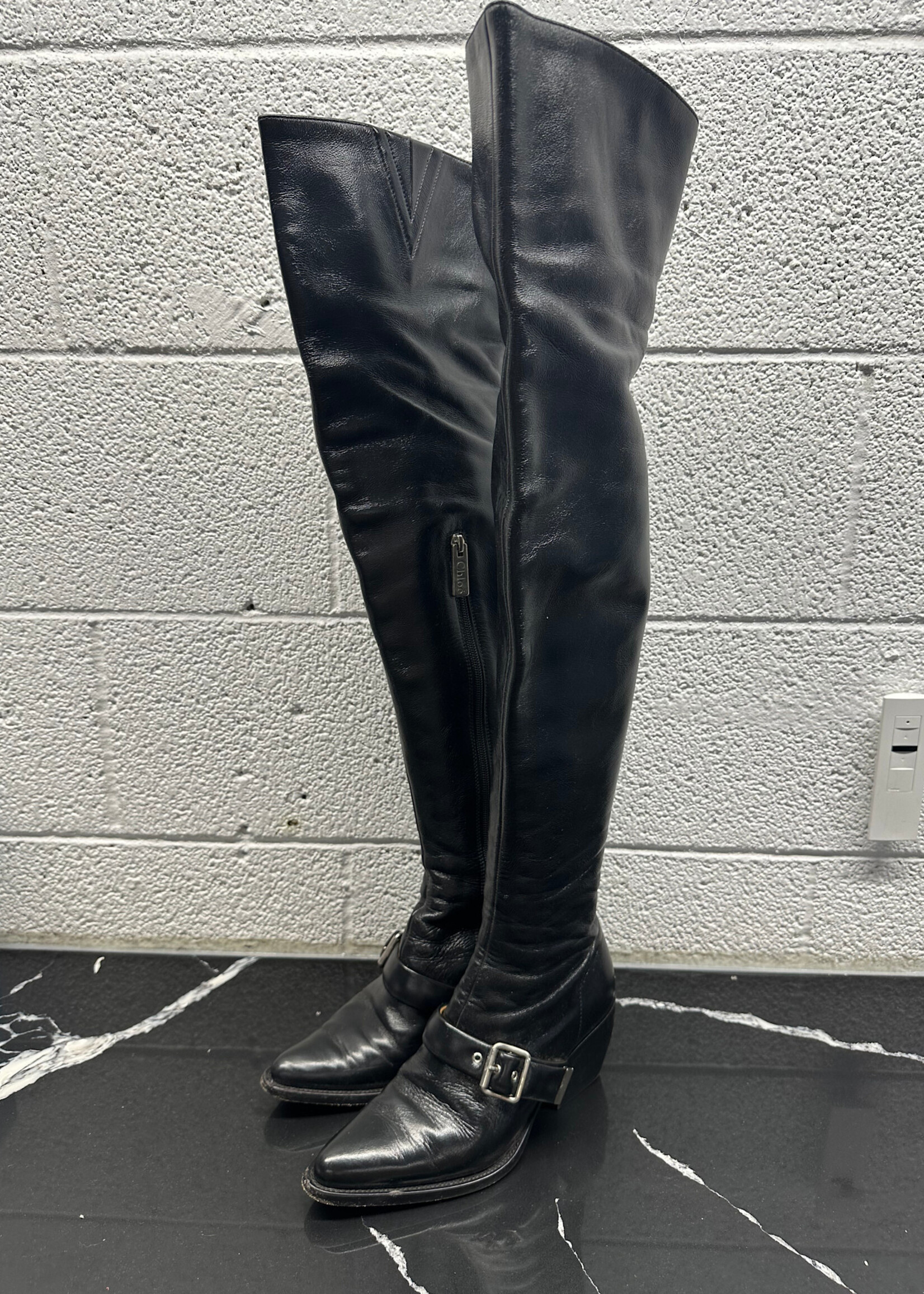 Chloe Mallo Leather Boots 36.5/6.5