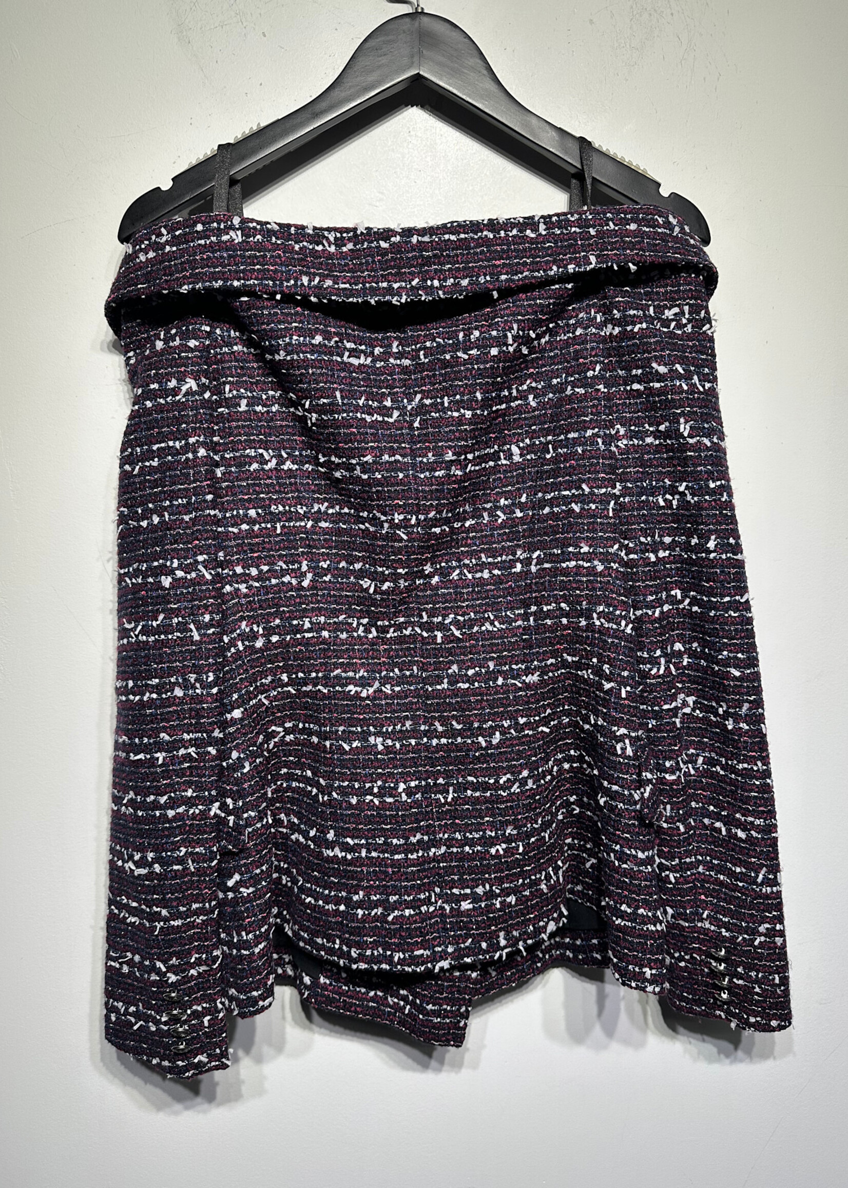 Faith Connexion Tweed Off Shoulder Blazer Fem L