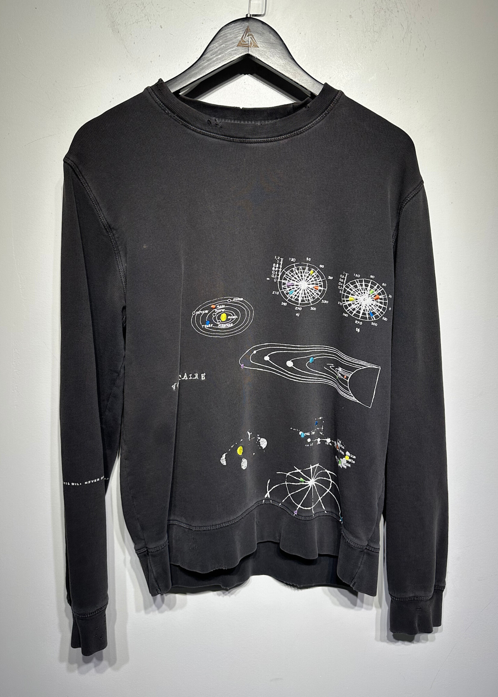 Zadig & Voltaire Grey Space Crew Neck XS