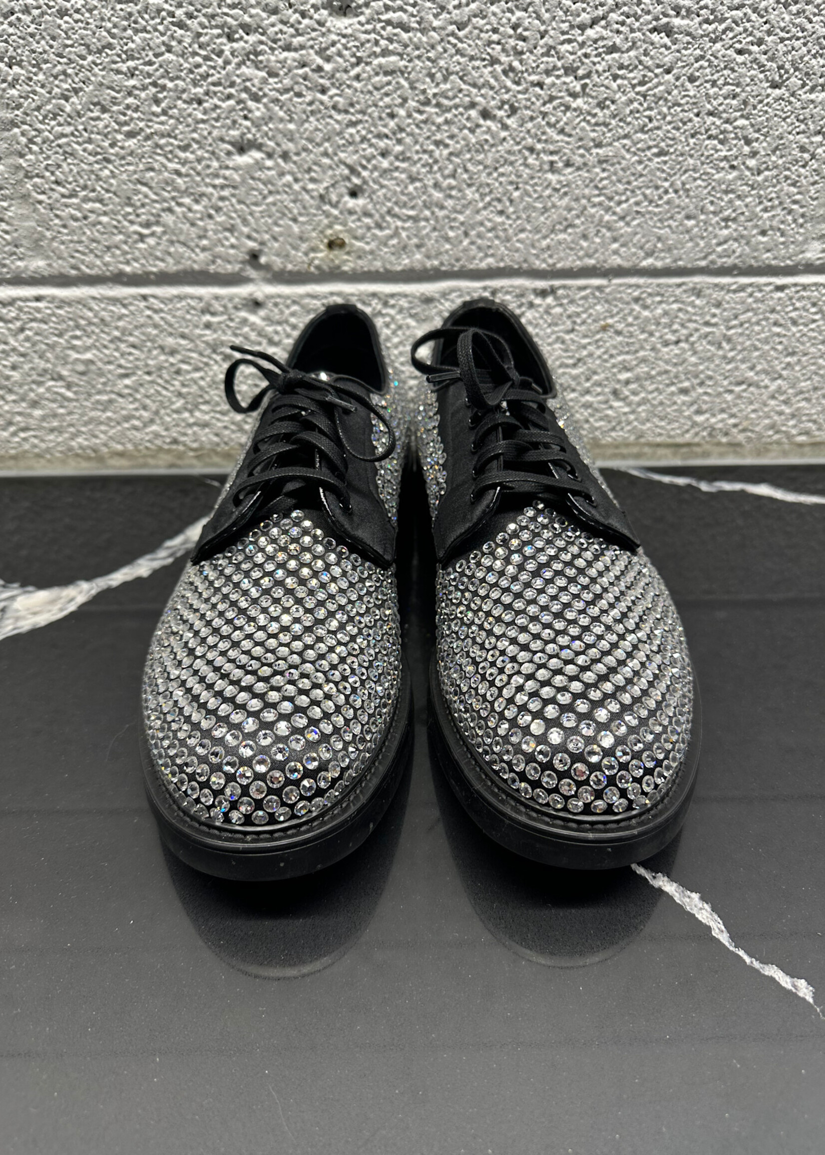 Prada Rhinestone Rhinestone Derbies Masc 8.5-9