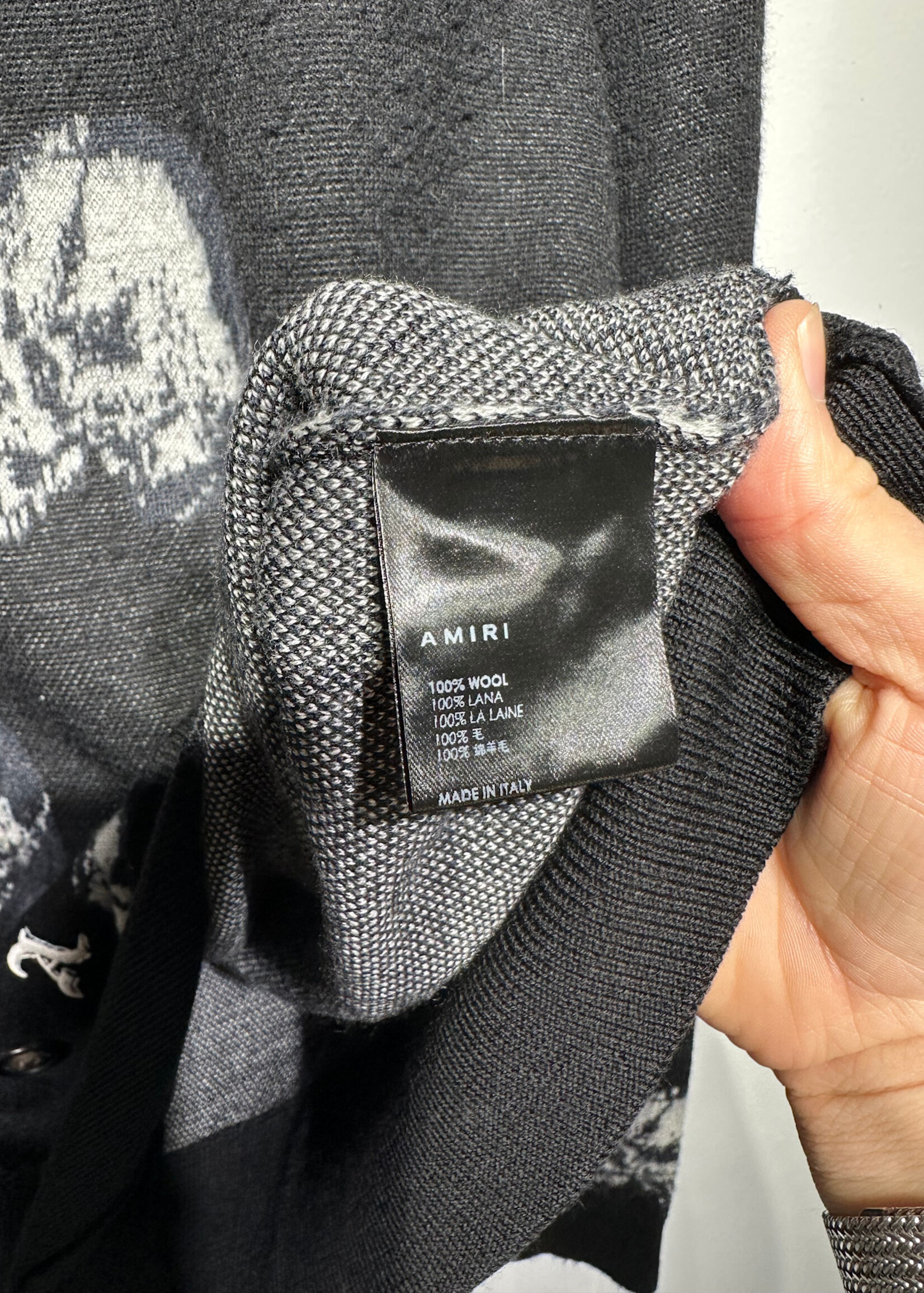 Amiri Skulls Black Cardigan XL