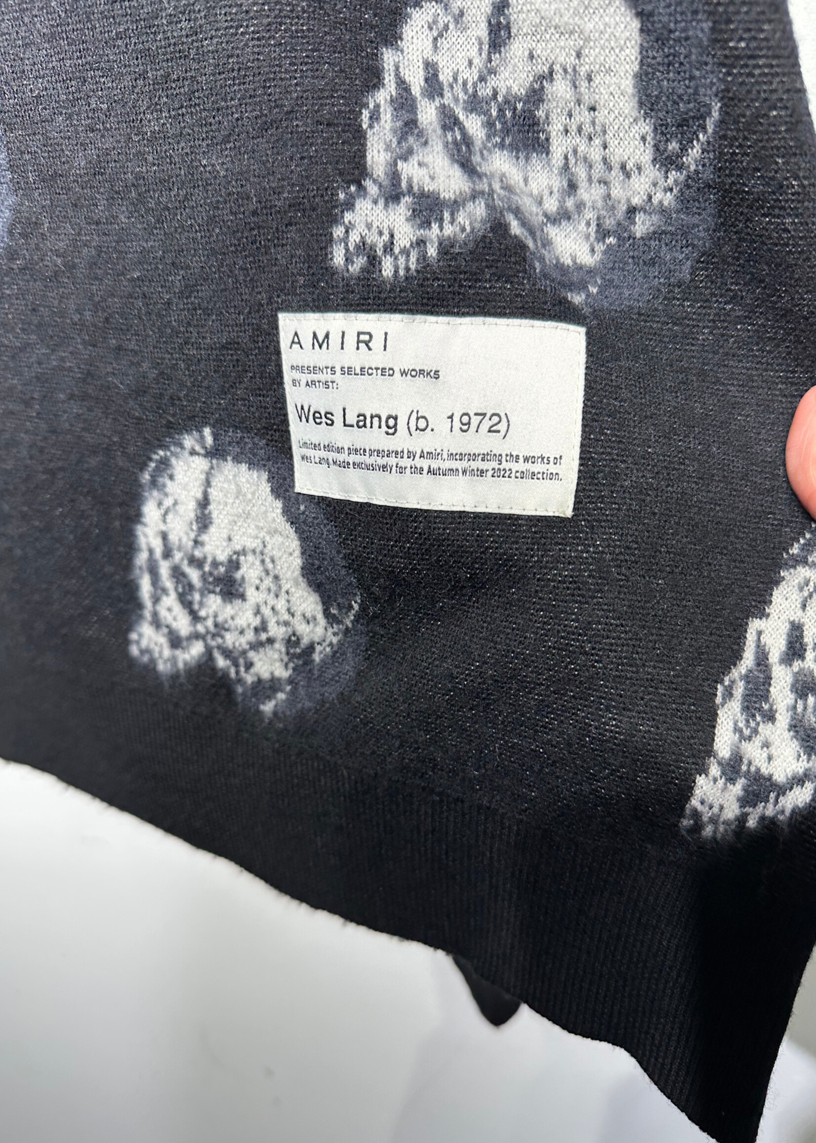 Amiri Skulls Black Cardigan XL