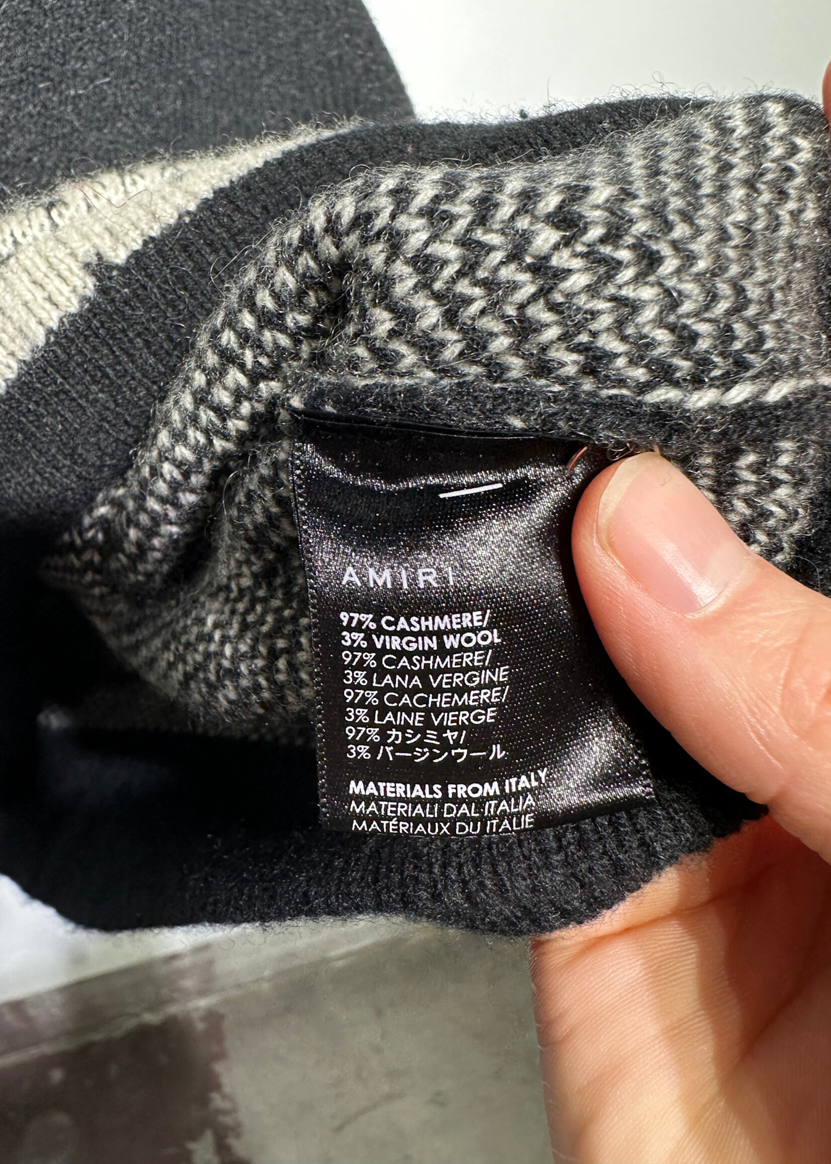 Amiri Palm Tree Black Cardigan XL