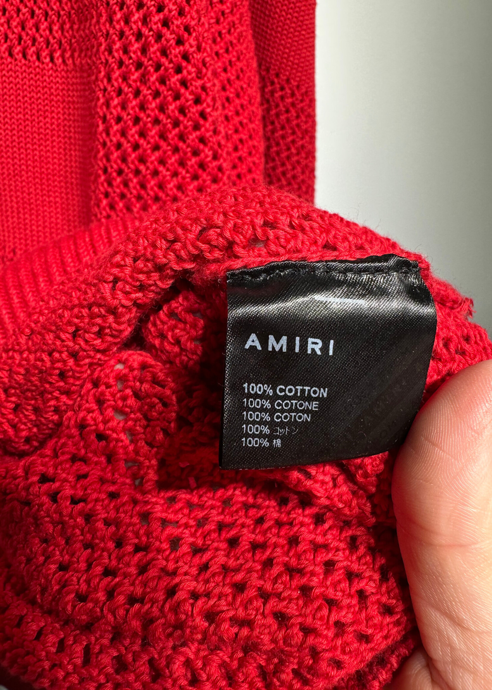 Amiri Loose Knit Red 22 Sweater XXL