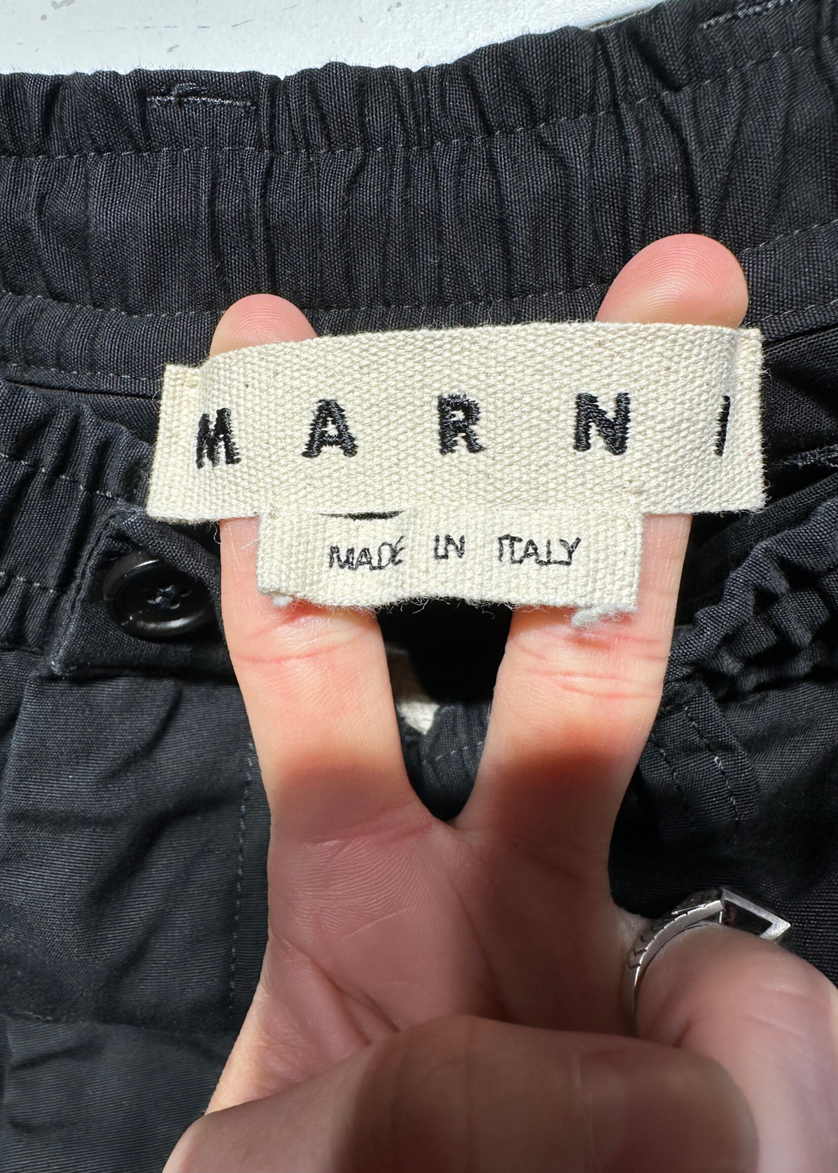 Marni Black Stretch Trousers Masc 34