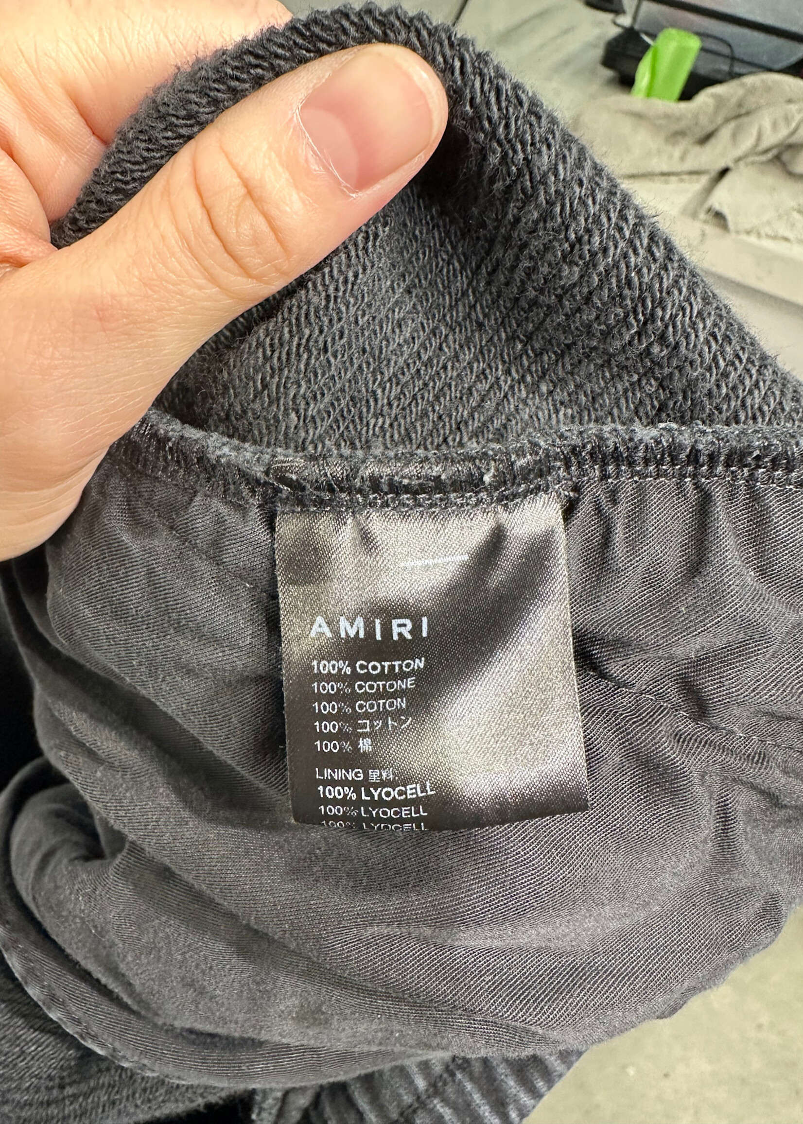 Amiri Black Wide Leg Sweatpants Masc 36