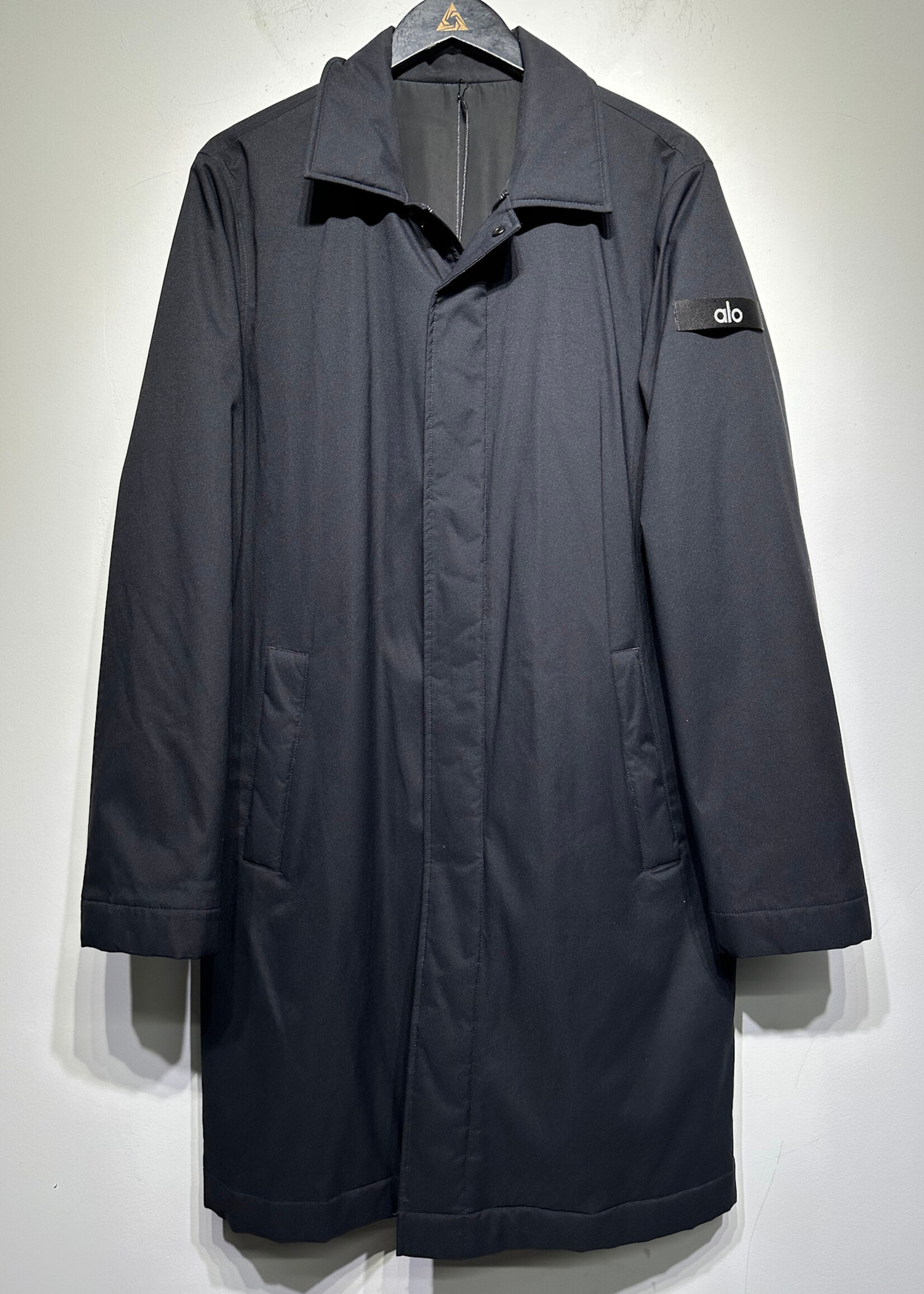 Alo Black Long Coat Masc S