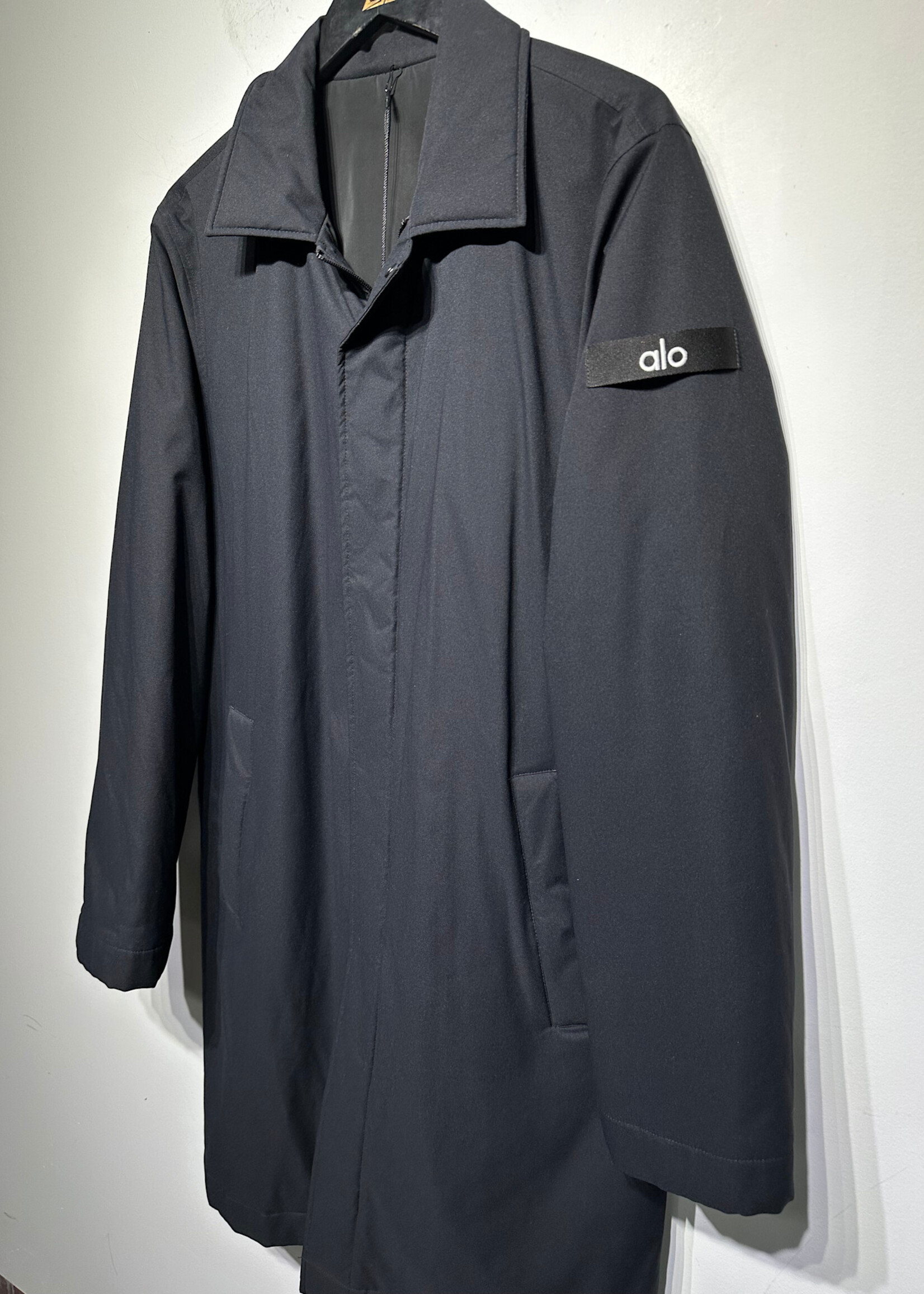 Alo Black Long Coat Masc S