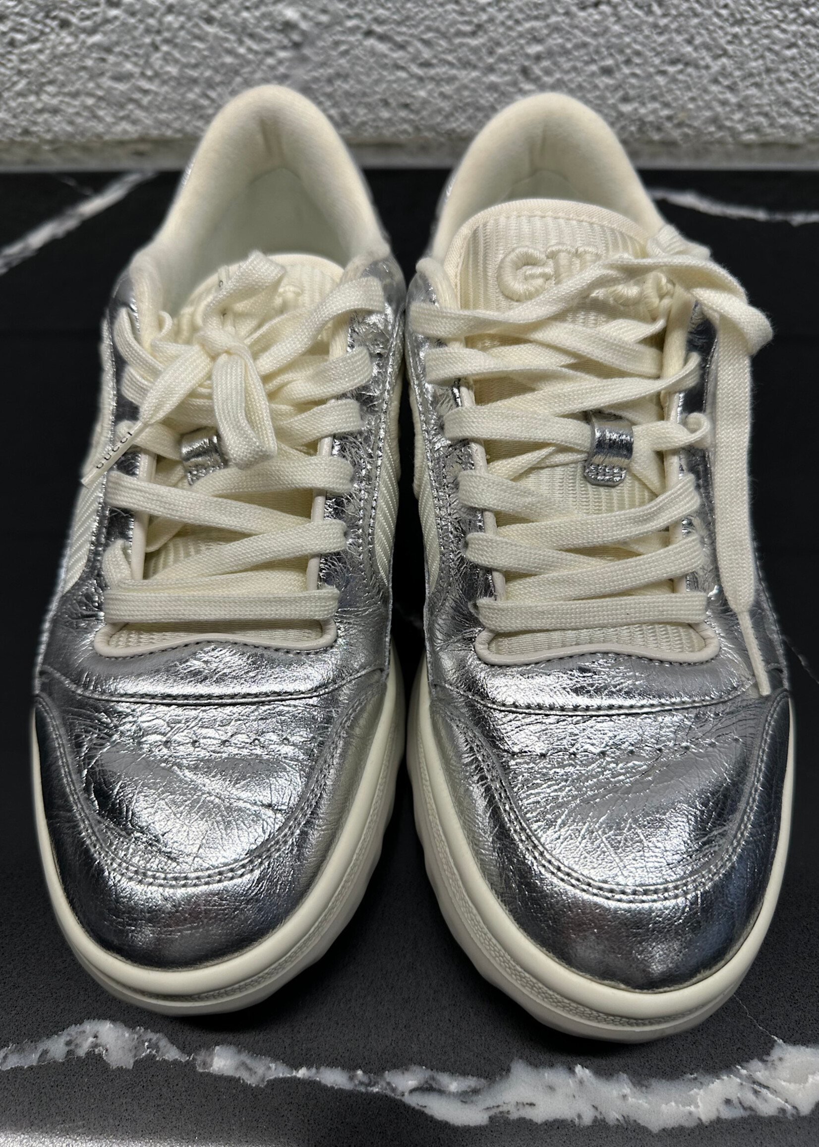 Gucci MAC80 Silver Trainers Fem 8