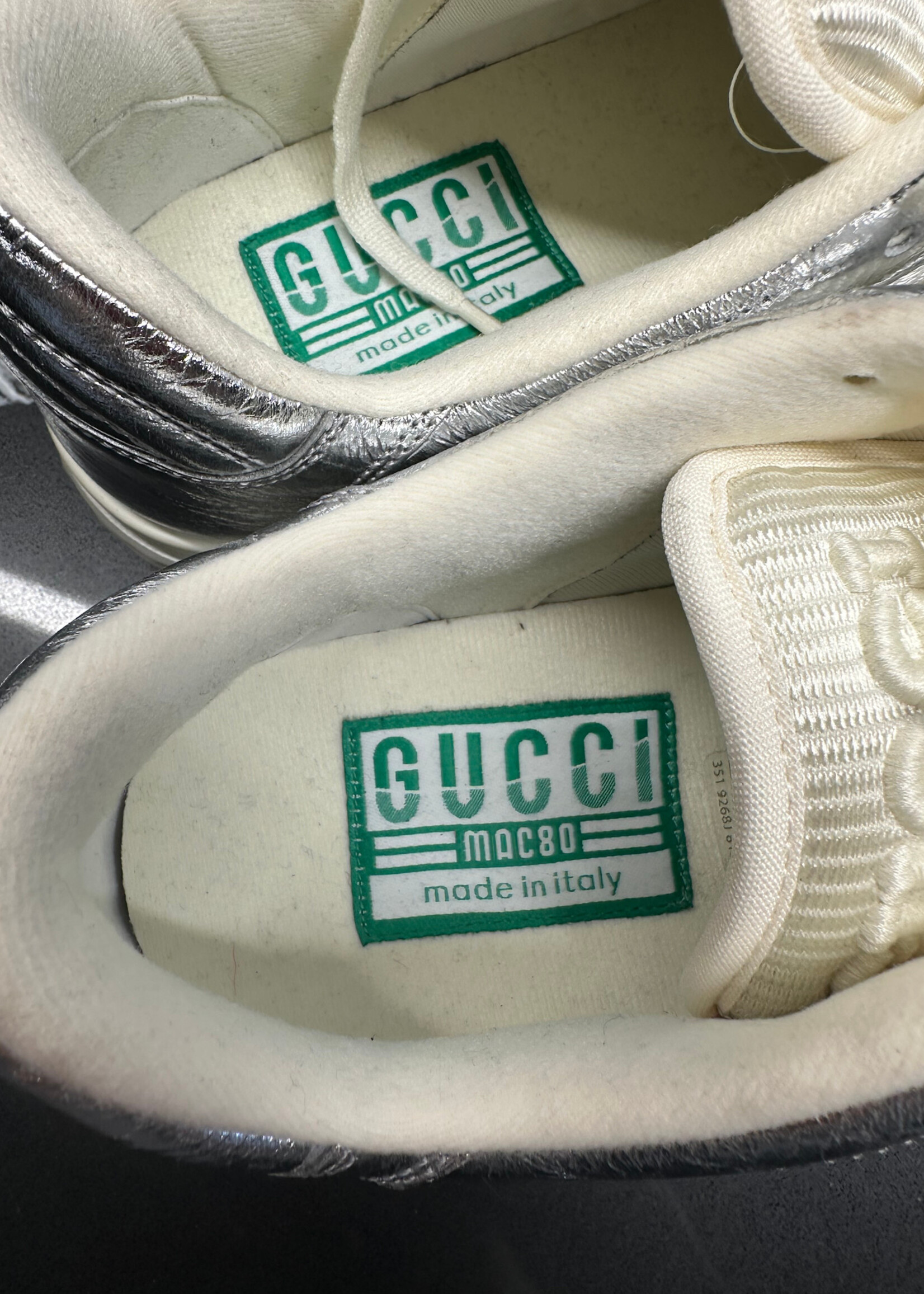 Gucci MAC80 Silver Trainers Fem 8