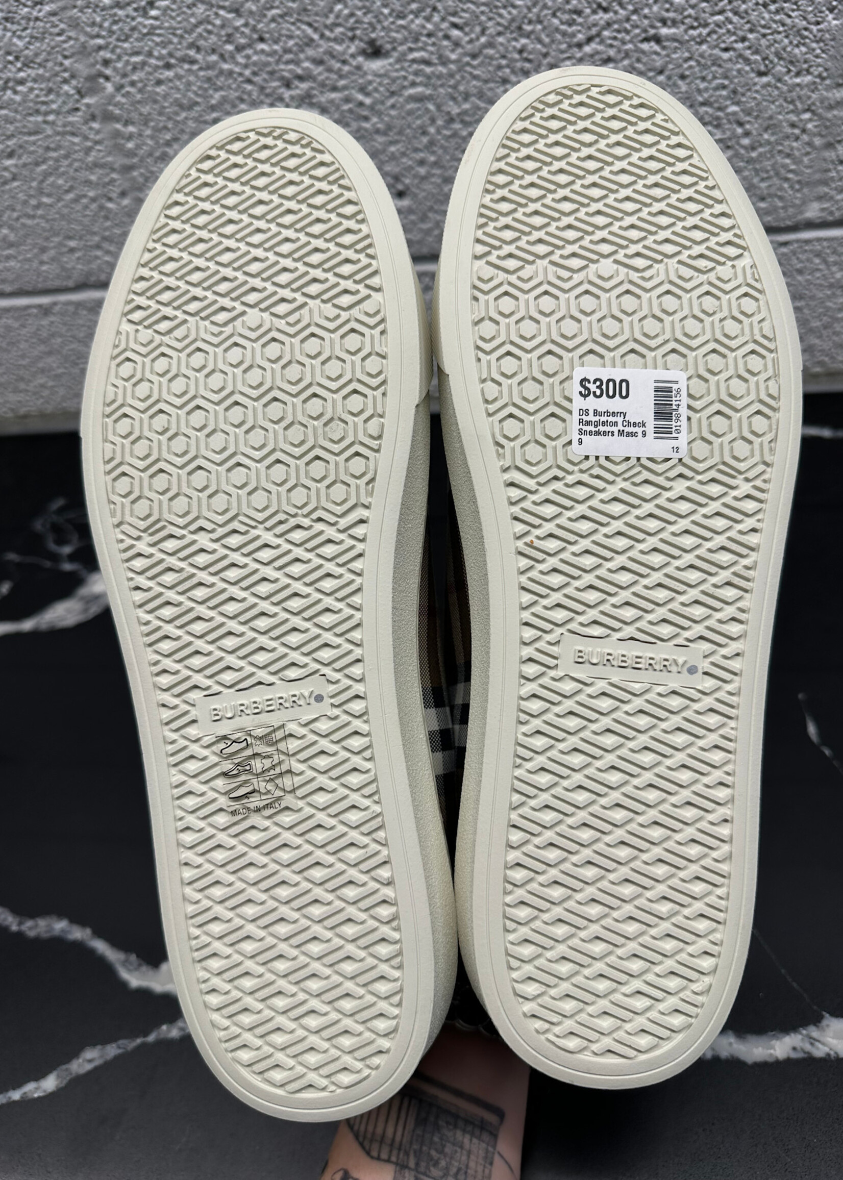 DS Burberry Rangleton Check Sneakers Masc 9