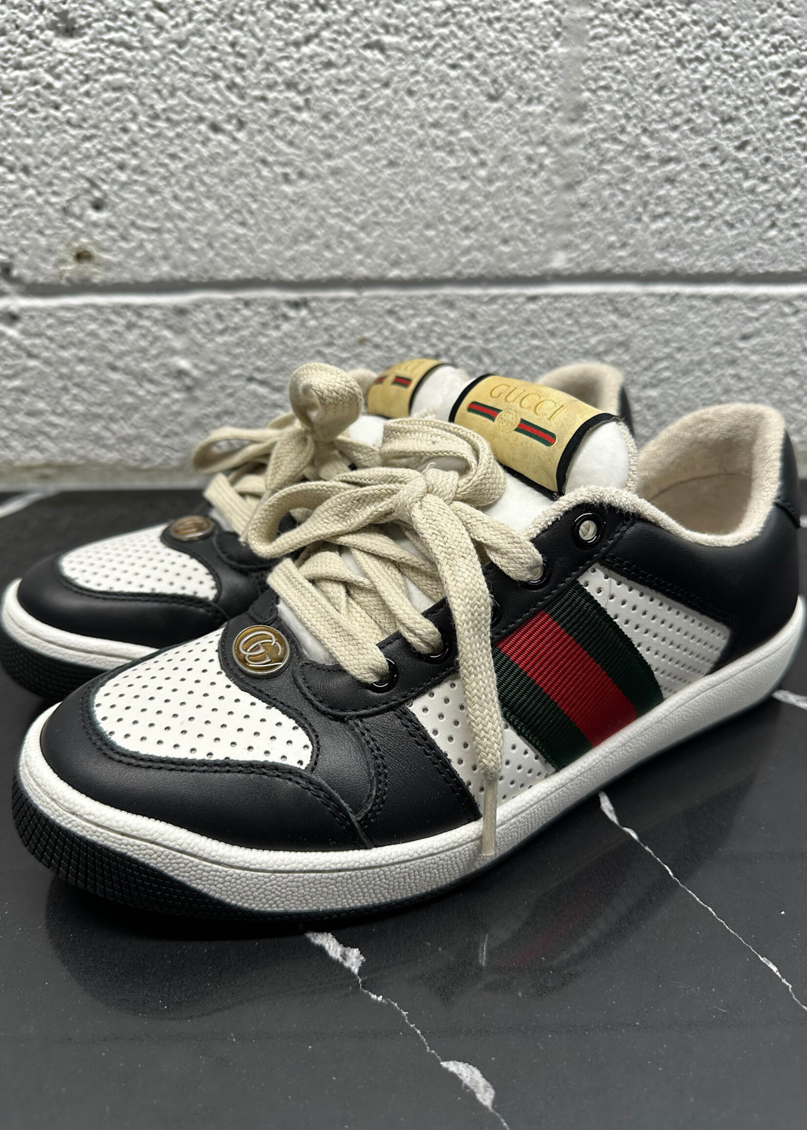 Gucci Screener Sneakers 37.5/US8 (Retail: $1060)