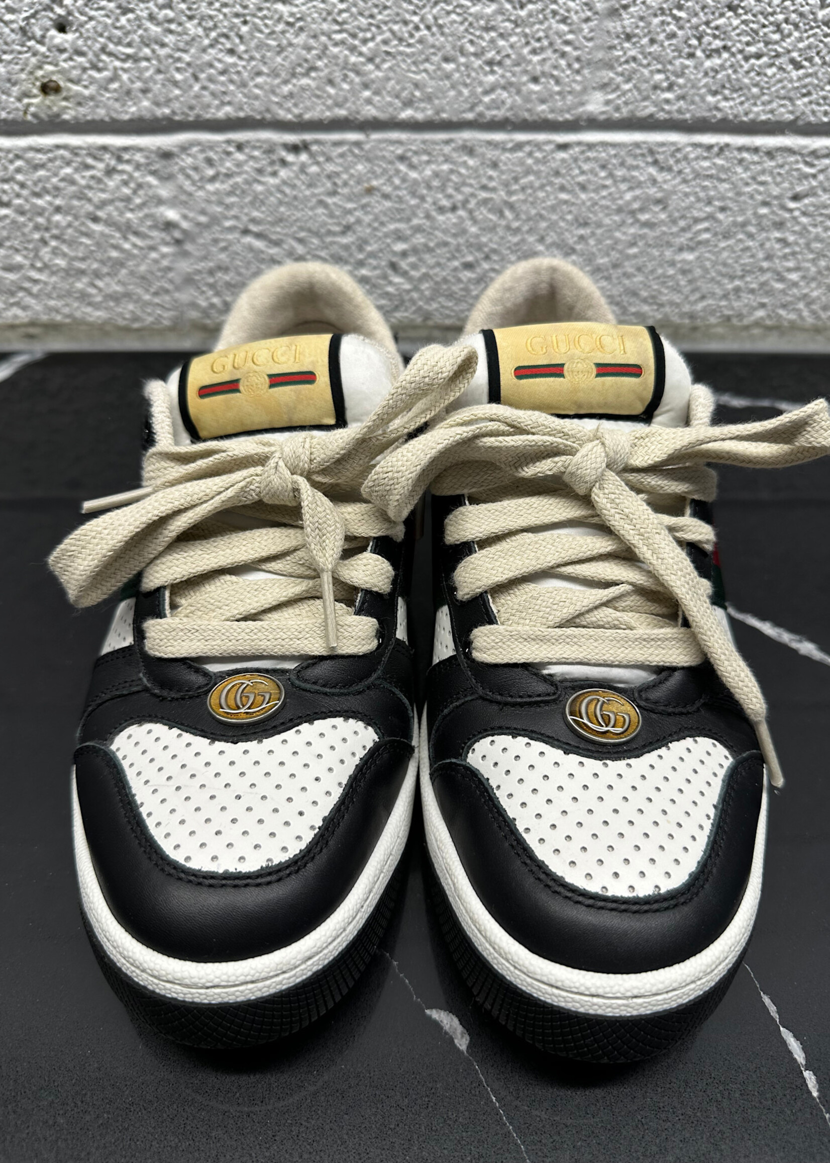 Gucci Screener Sneakers 37.5/US8 (Retail: $1060)