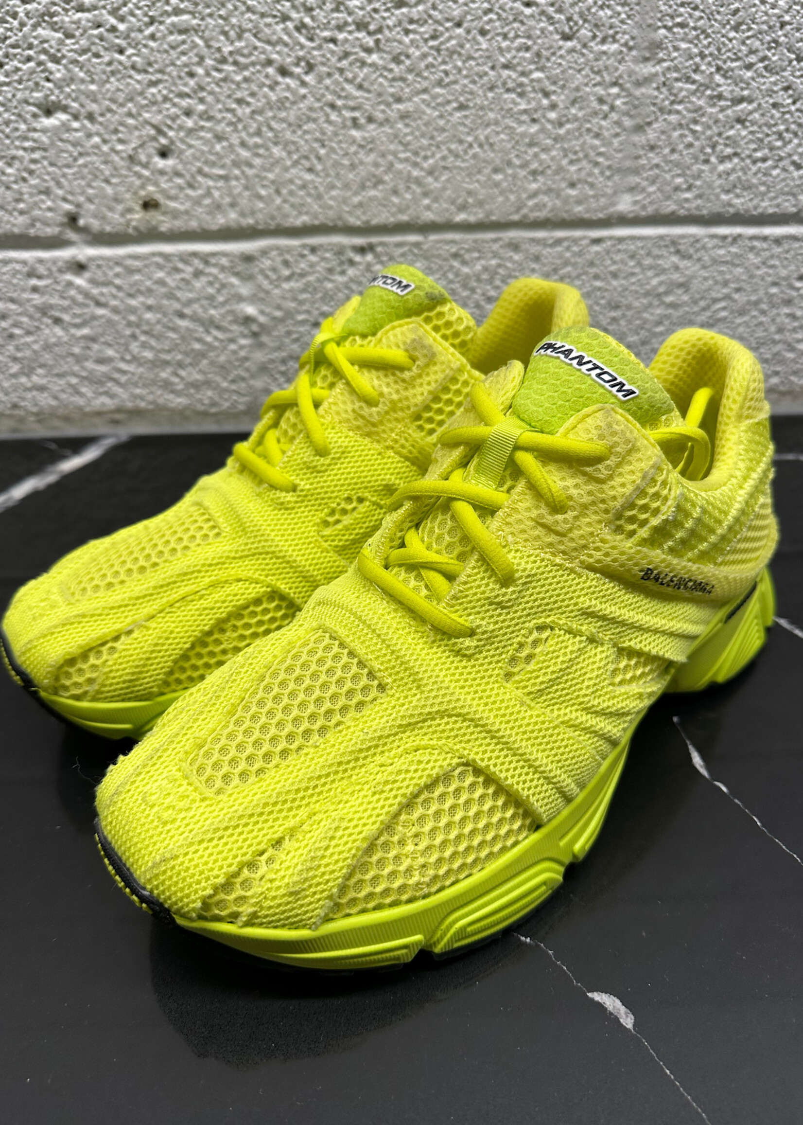 Balenciaga Phantom Neon Yellow Sneakers Fem 8