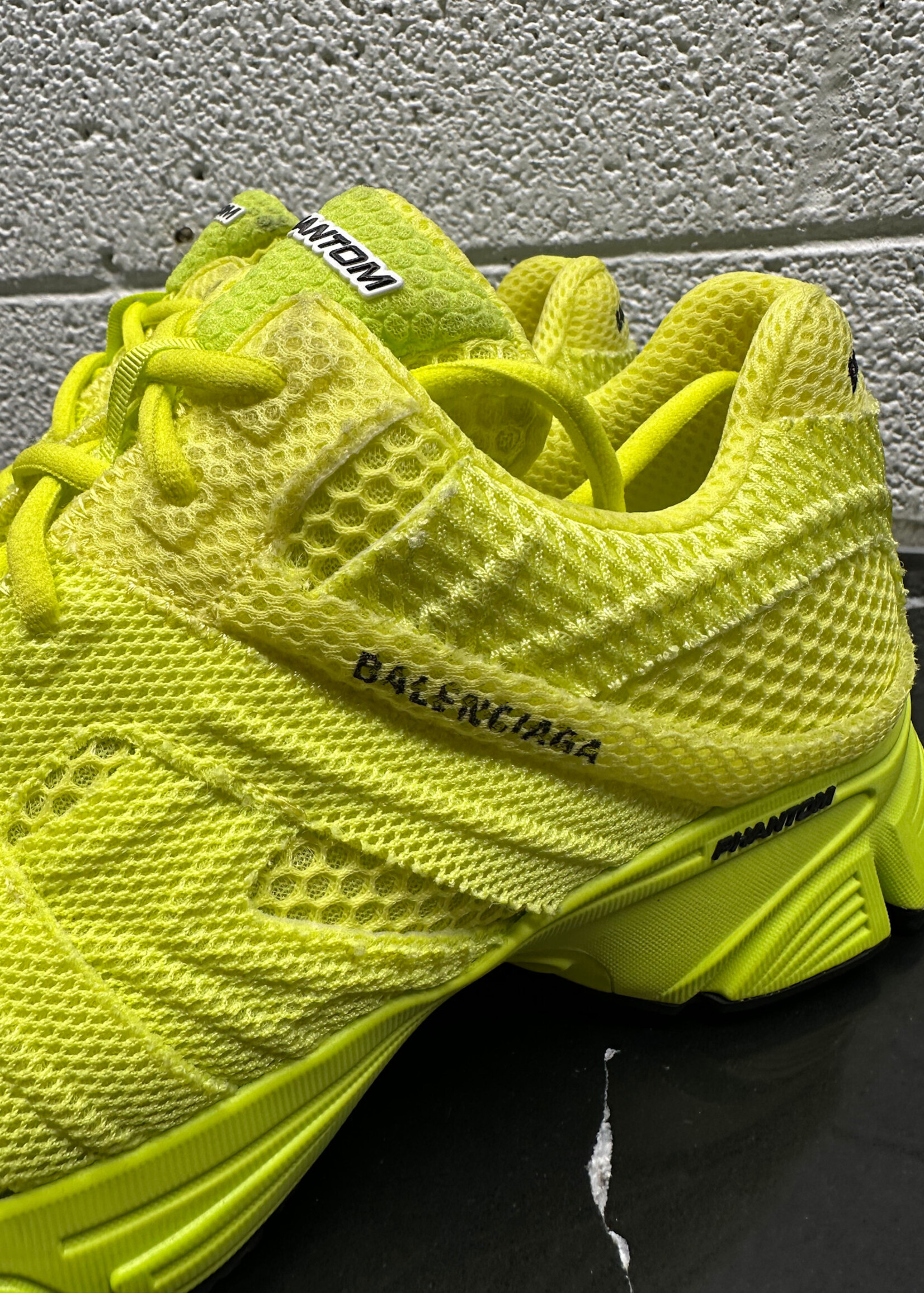 Balenciaga Phantom Neon Yellow Sneakers Fem 8