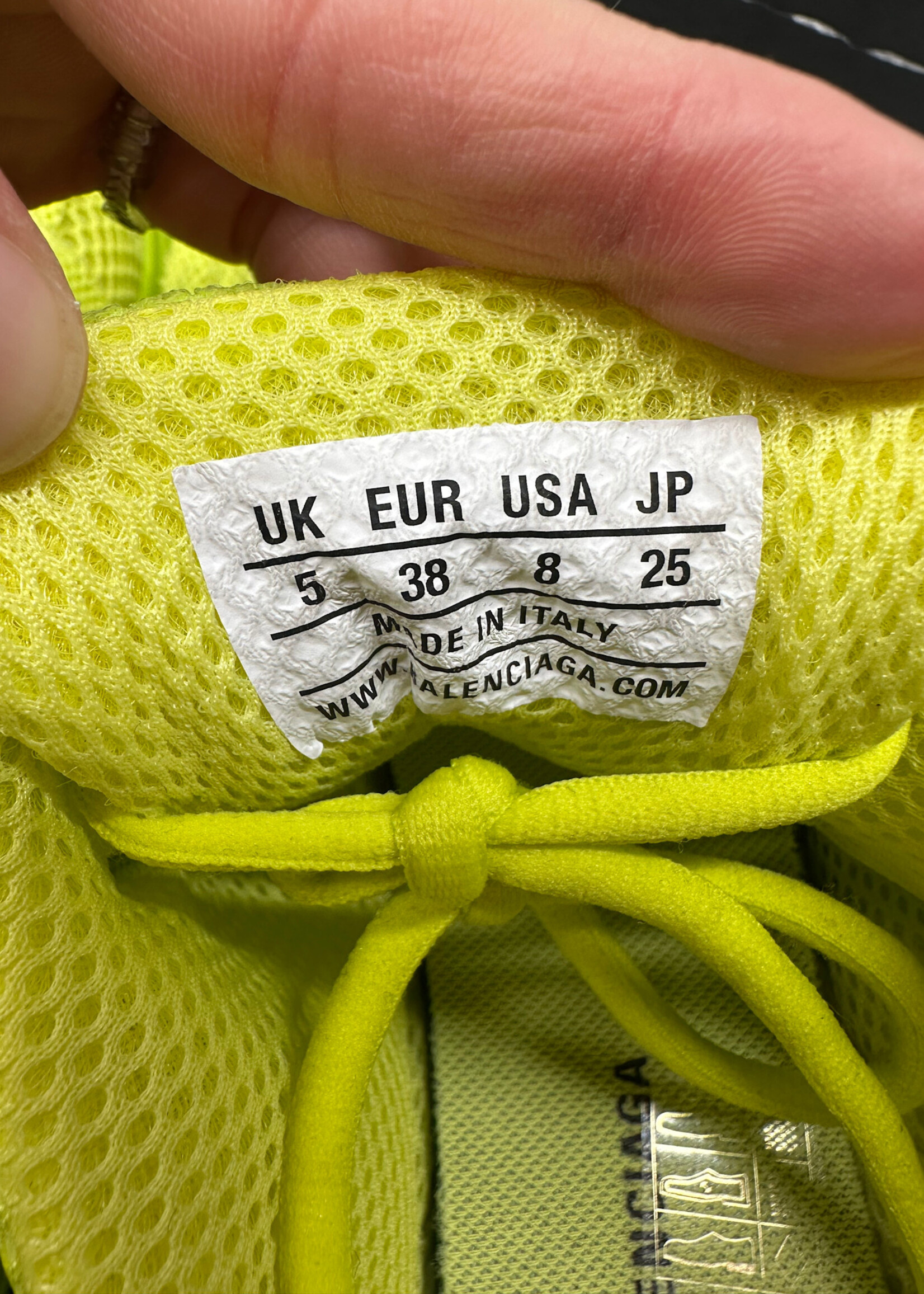 Balenciaga Phantom Neon Yellow Sneakers Fem 8