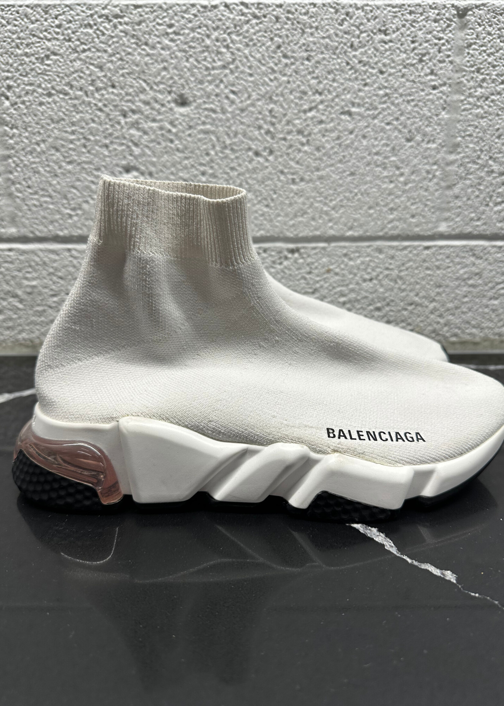 Balenciaga White Speed 2.0 Sock Sneakers Fem 8