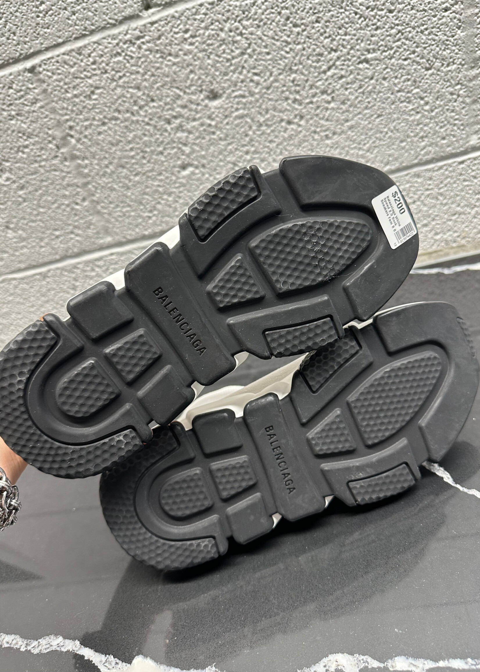 Balenciaga White Speed 2.0 Sock Sneakers Fem 8