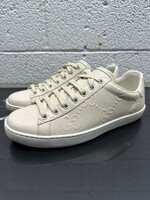 Gucci Ace Embossed GG Cream Sneakers 37/Fem 8