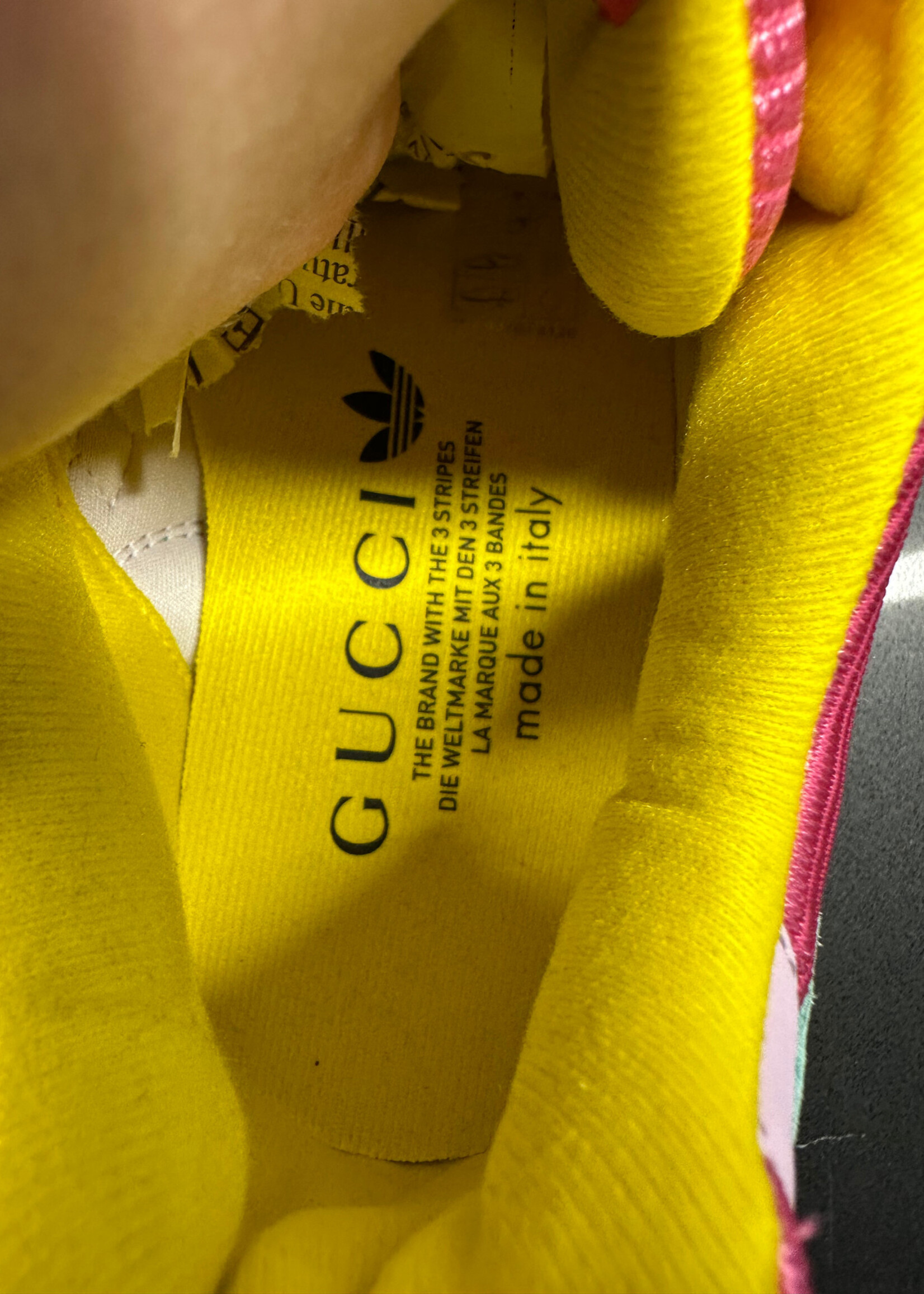 Gucci x Adidas Torsion Pink Blue Sneakers Fem 8