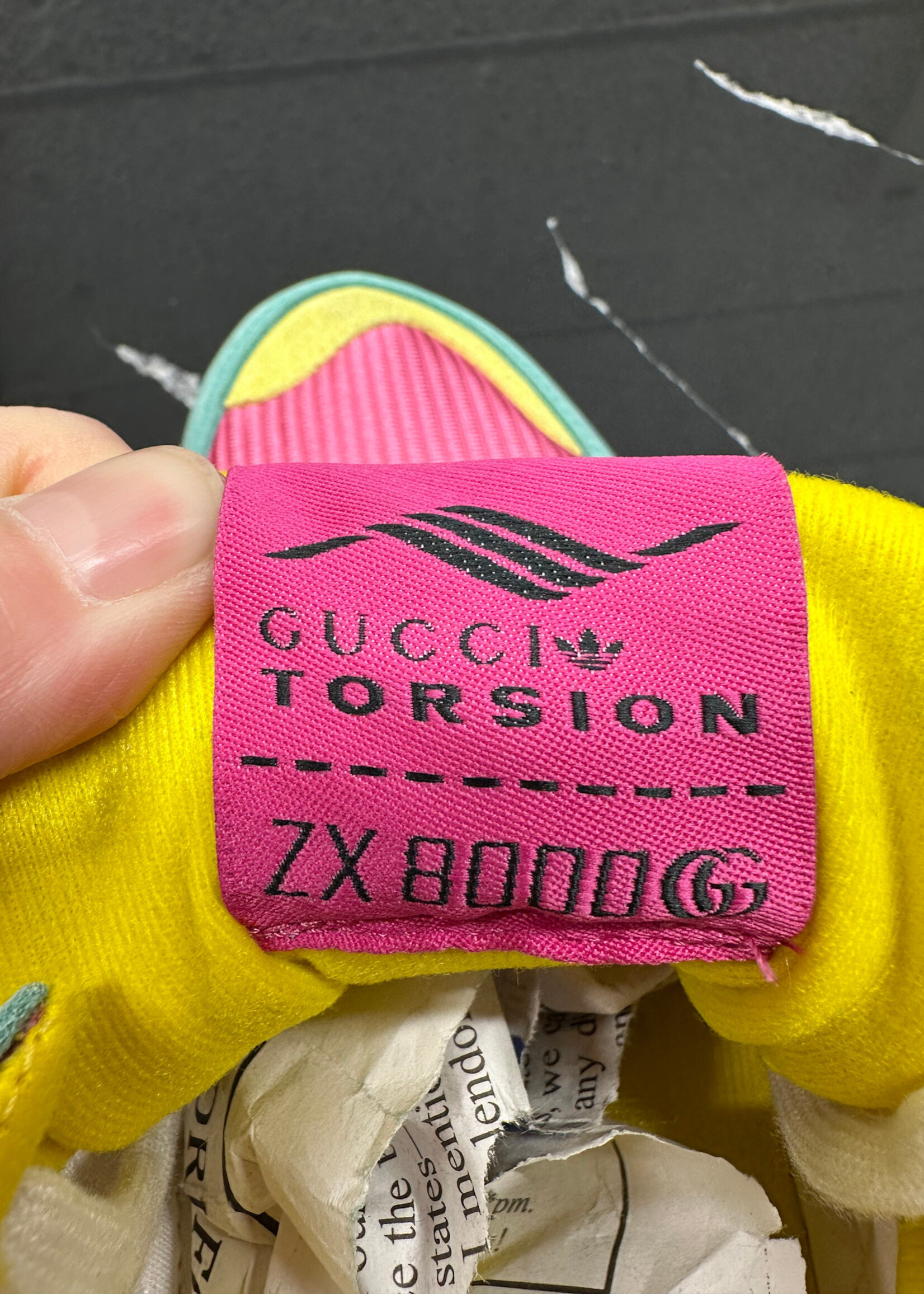 Gucci x Adidas Torsion Pink Blue Sneakers Fem 8