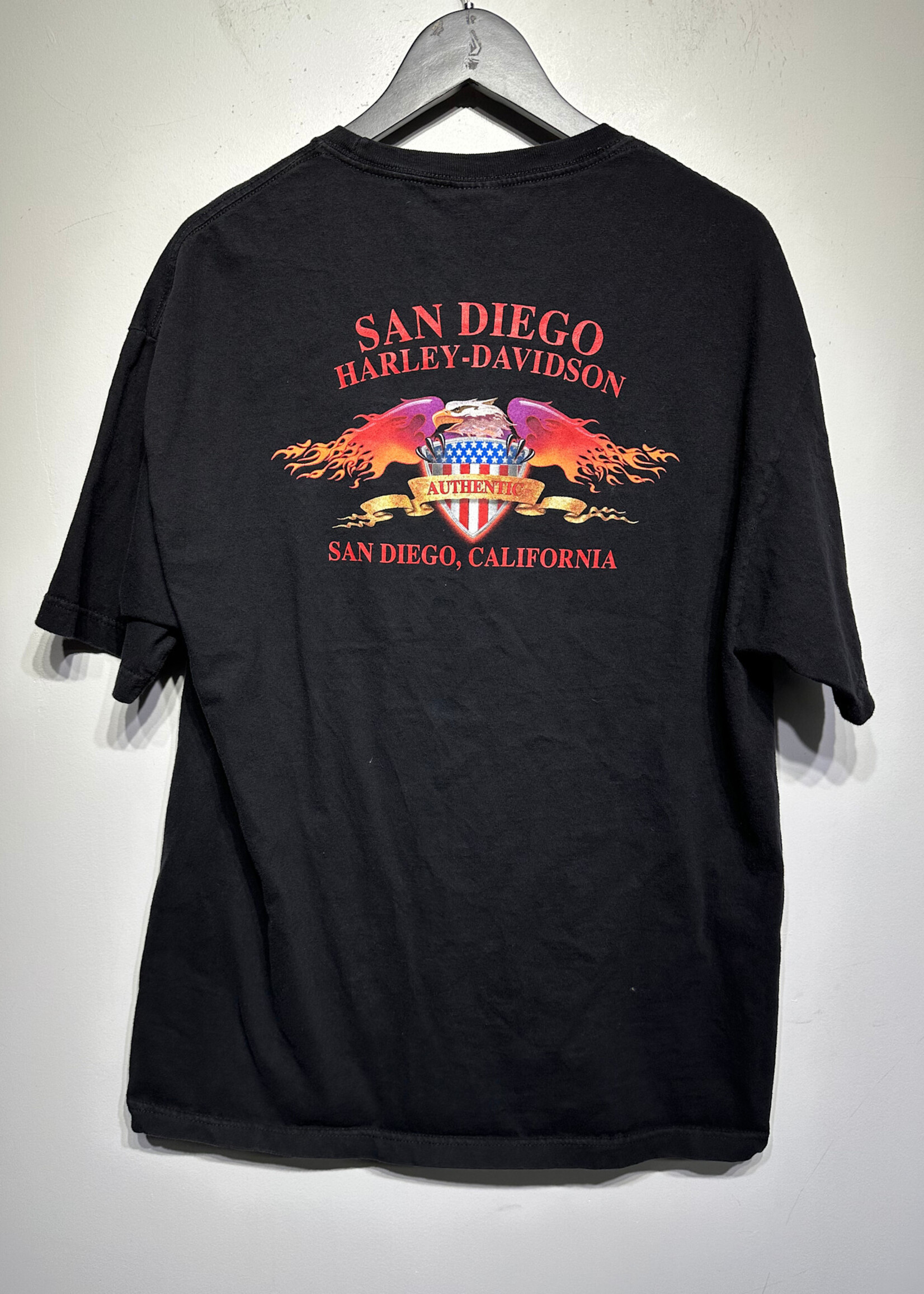 Harley San Diego Flaming Engine Tee XL