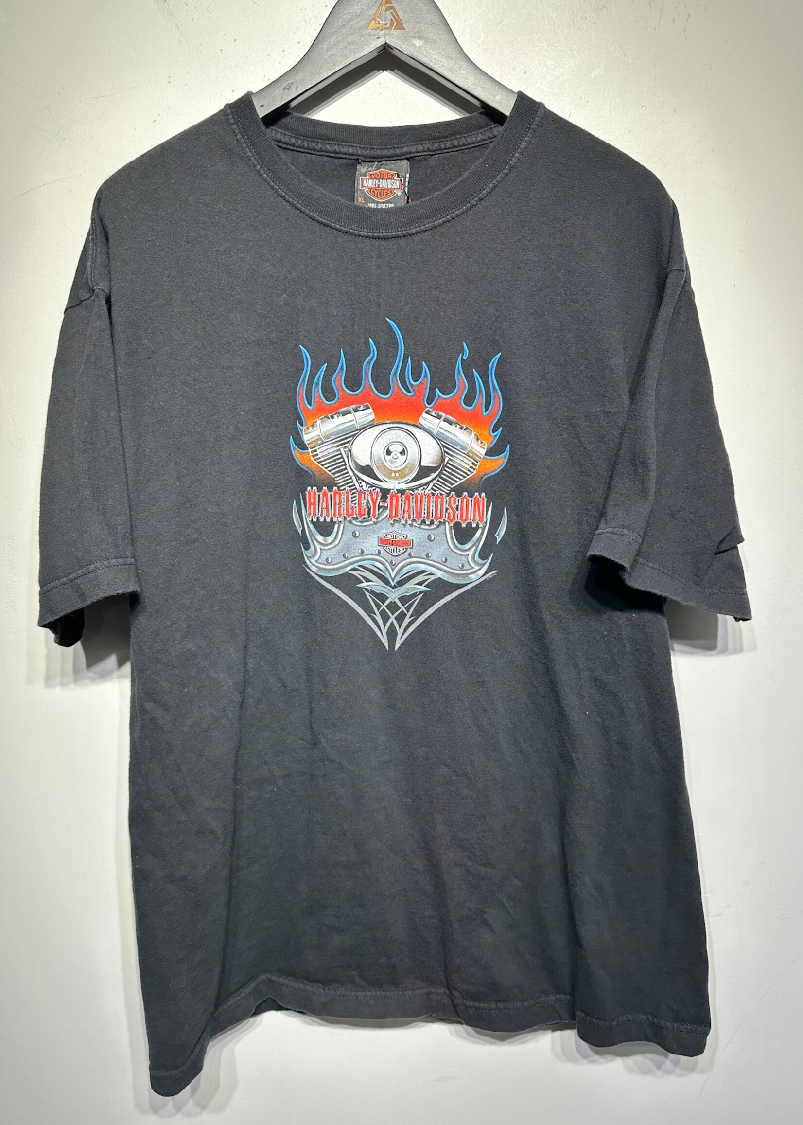 Harley San Diego Flaming Engine Tee XL