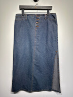 No Boundaries Y2k Dark Wash Long Skirt 34