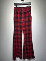 STUART MCGUIRE RED PLAID PANTS 26