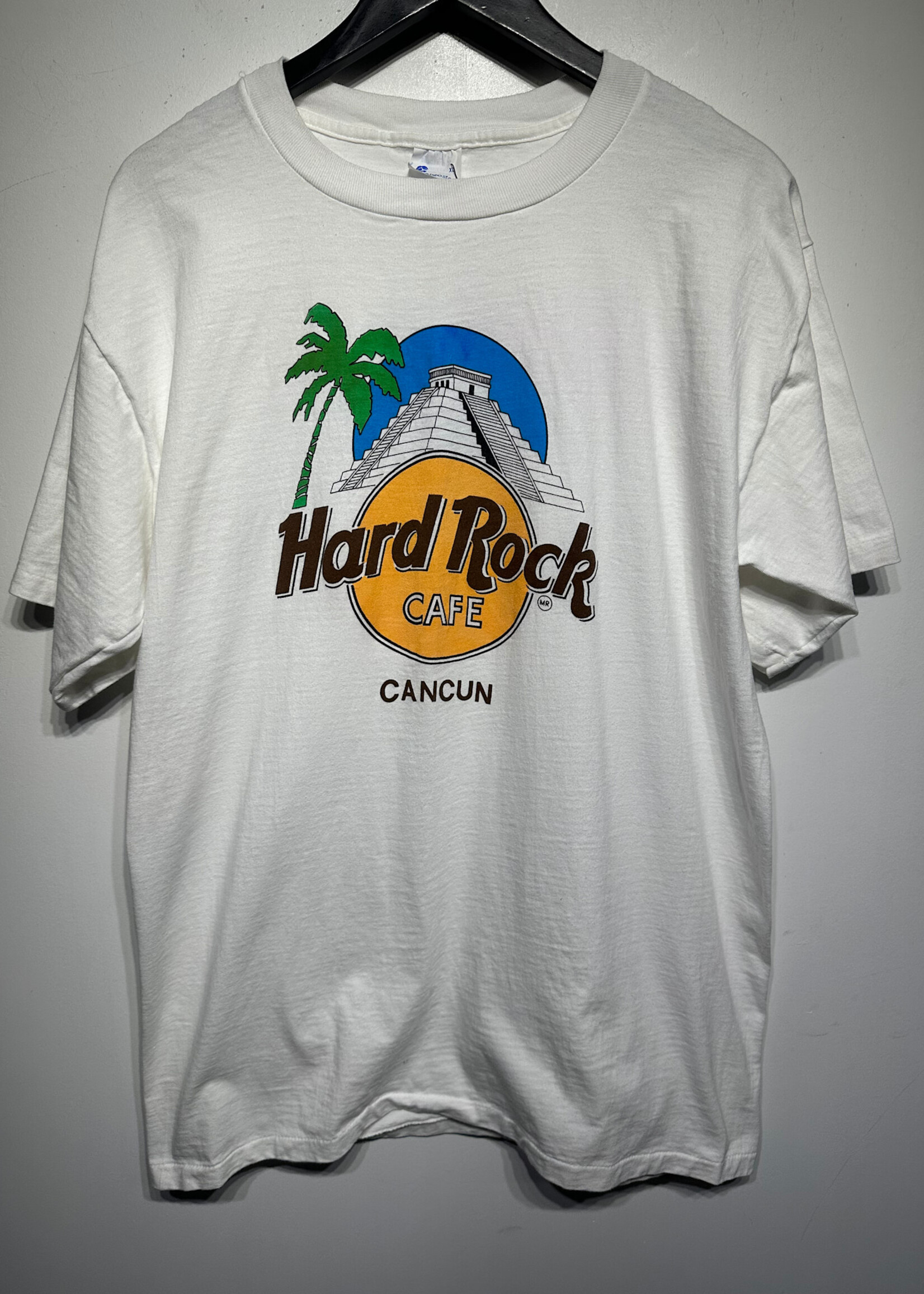 Hard Rock Cancun Vintage White Tee XL