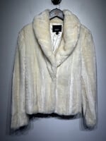 MOSSIMO WHITE FUR JACKET FEM XL