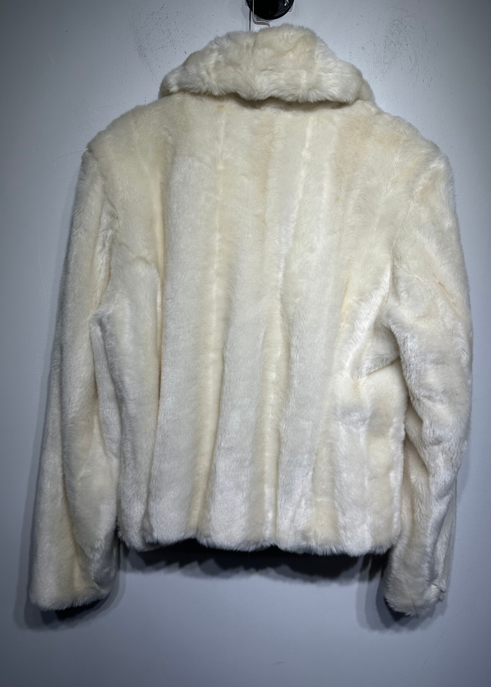 MOSSIMO WHITE FUR JACKET FEM XL