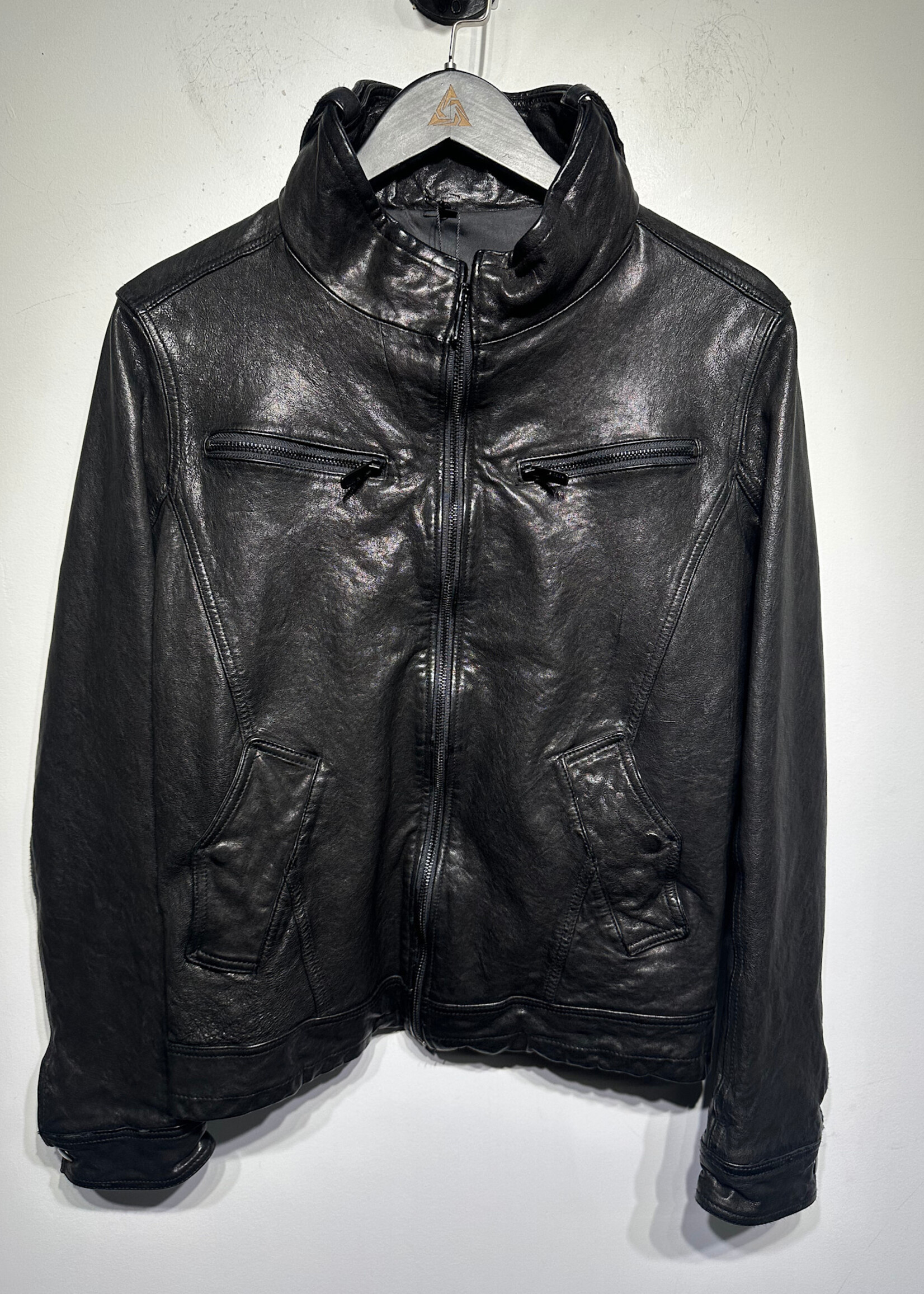 PS LEATHER BLACK JACKET FEM XS