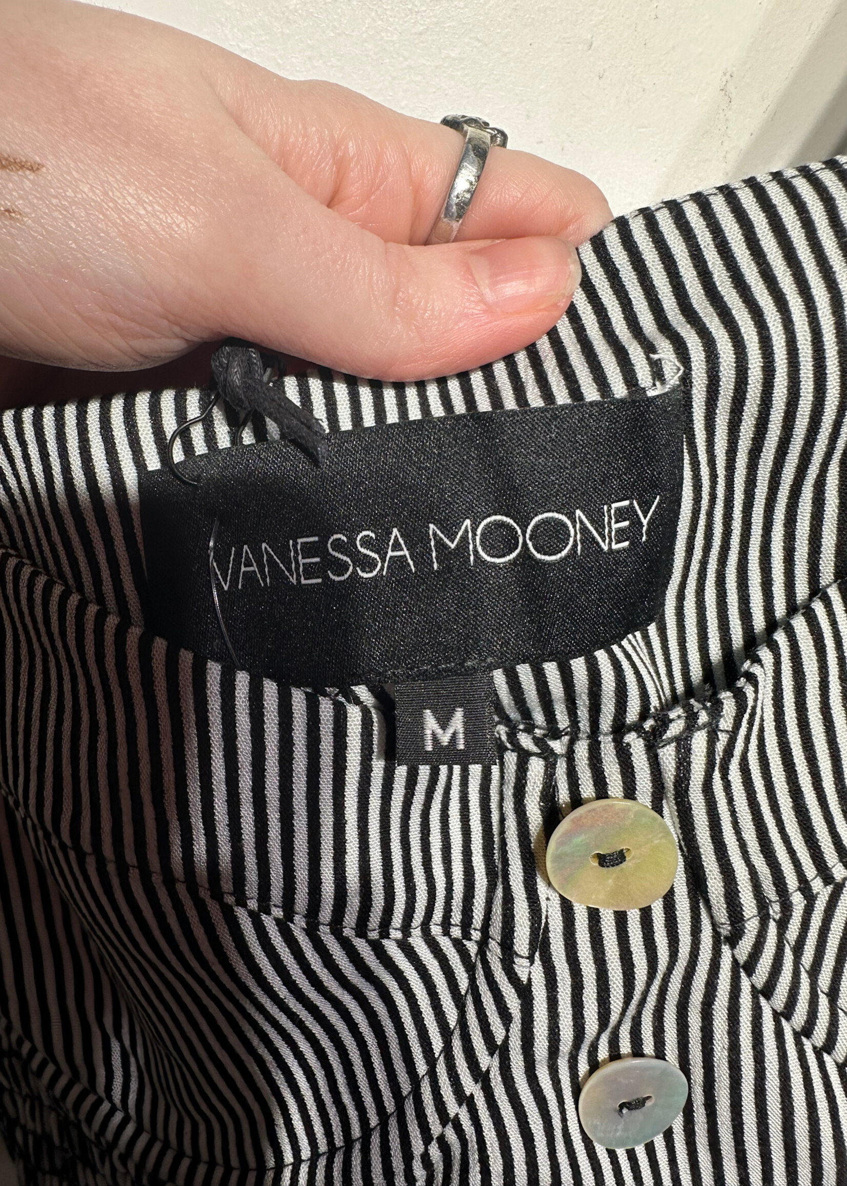 NWT VANESSA MOONEY STRIPED TOP XS