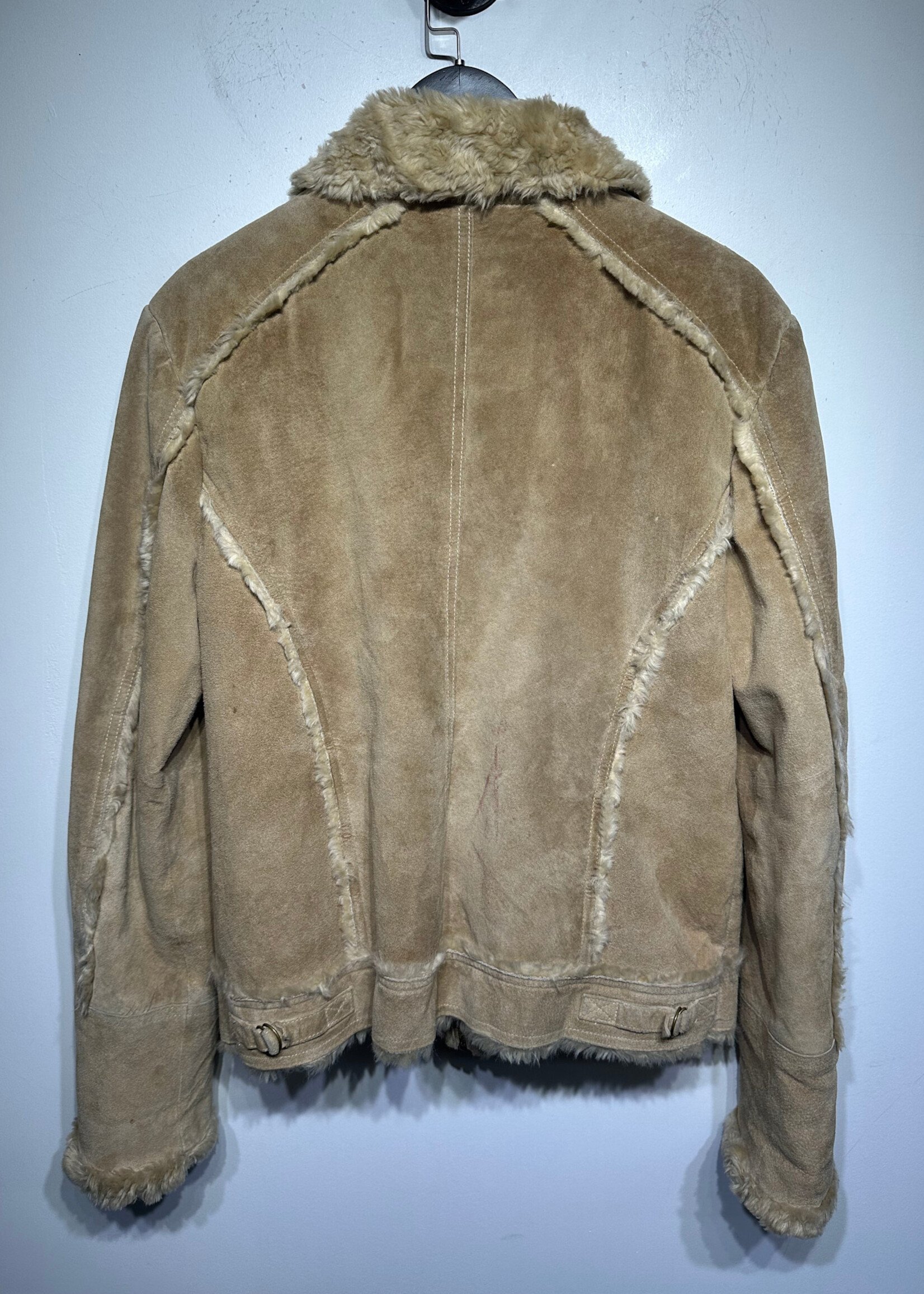 WILSON LEATHER BEIGE SUEDE JACKET FEM L