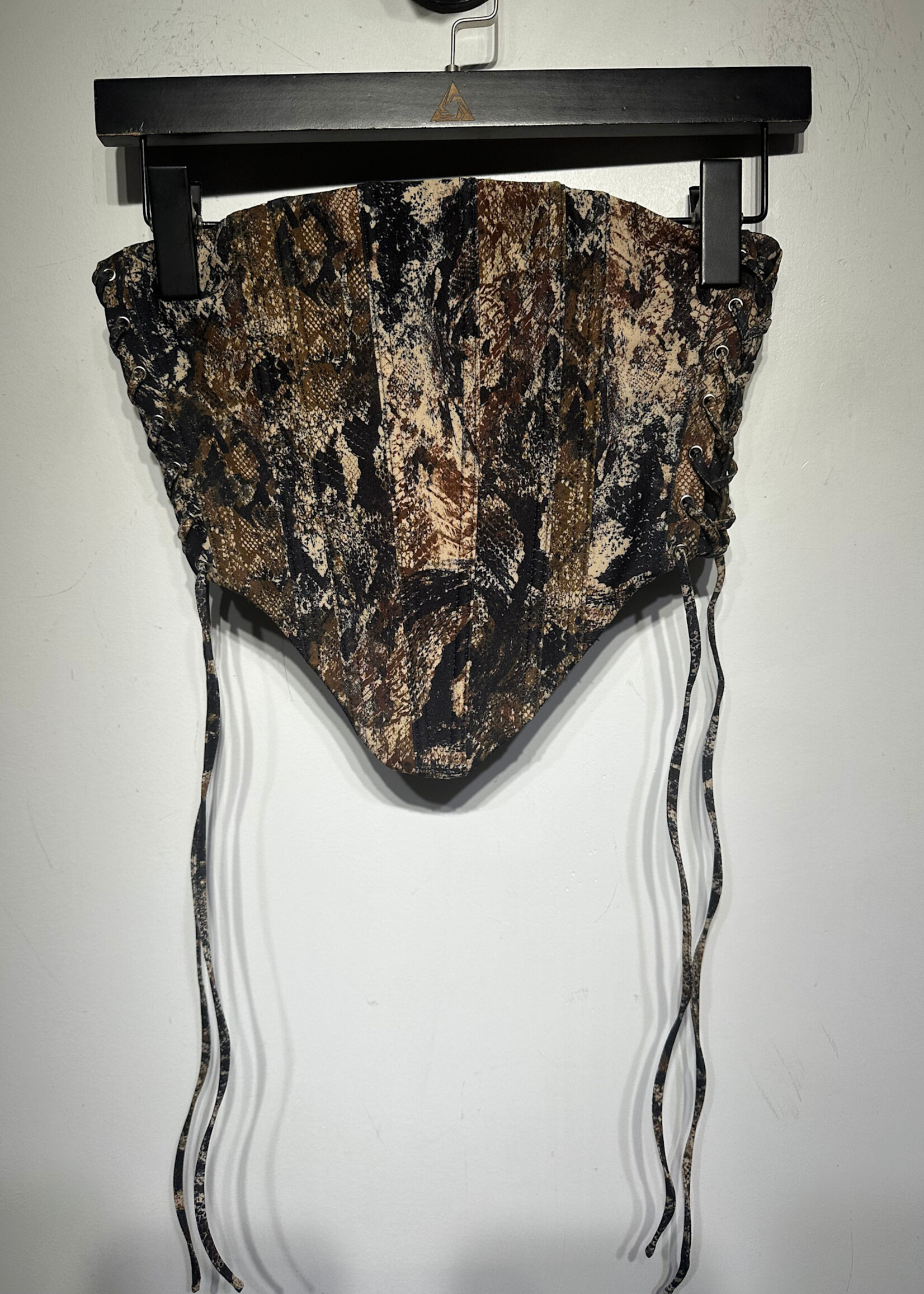 I Am Gia Snake Print Corset XS