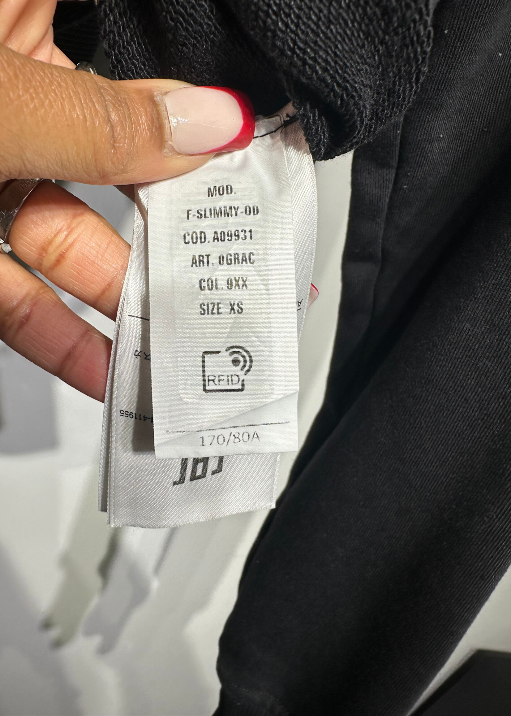 Diesel Black Cropped D Sweater XS