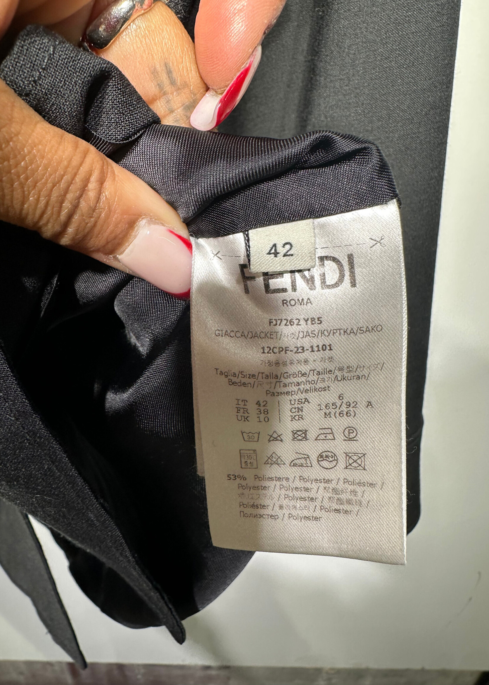 Fendi Uni Leather Patch BU Masc L