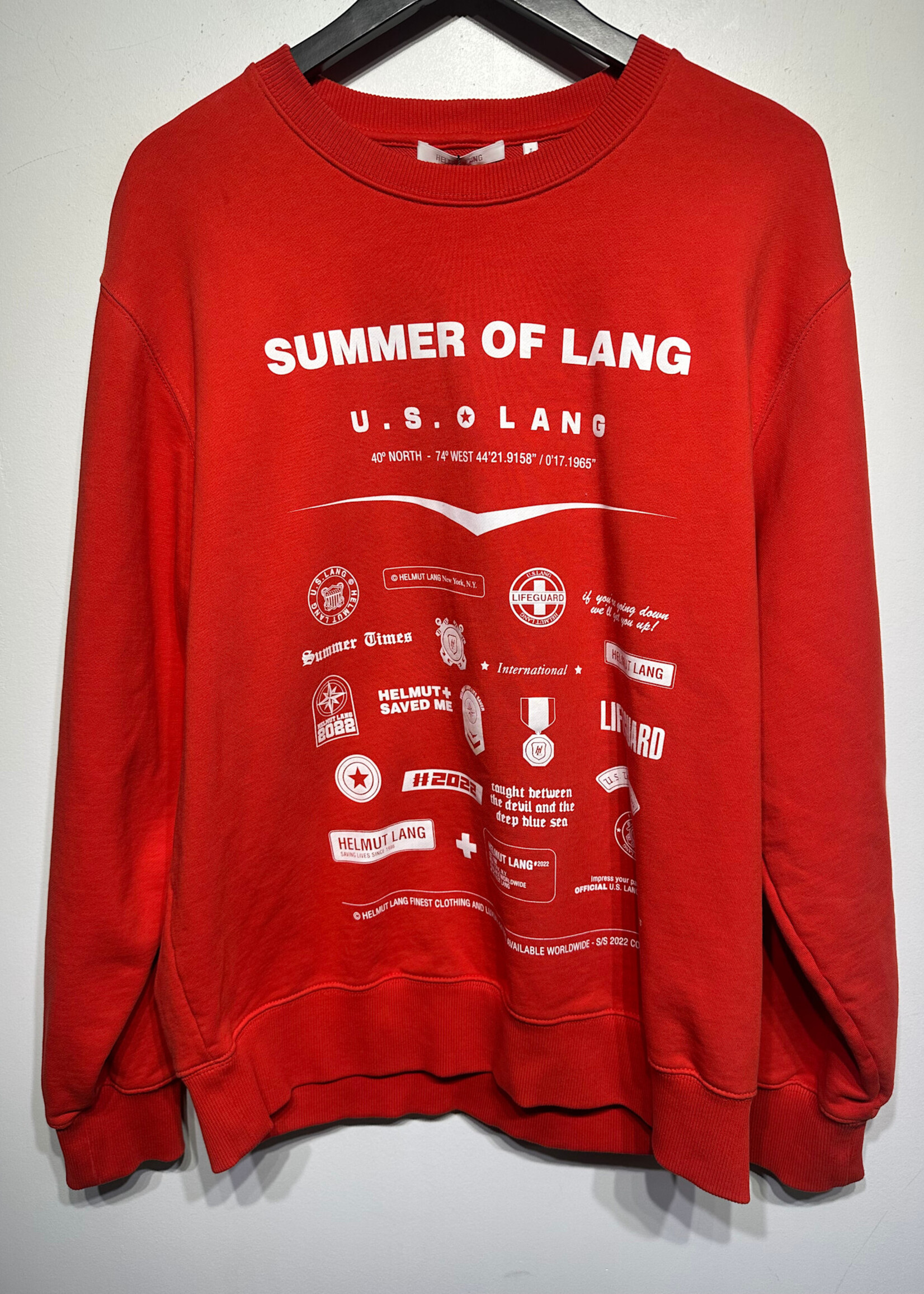 Helmut Lang Summer of Lang Crewneck L