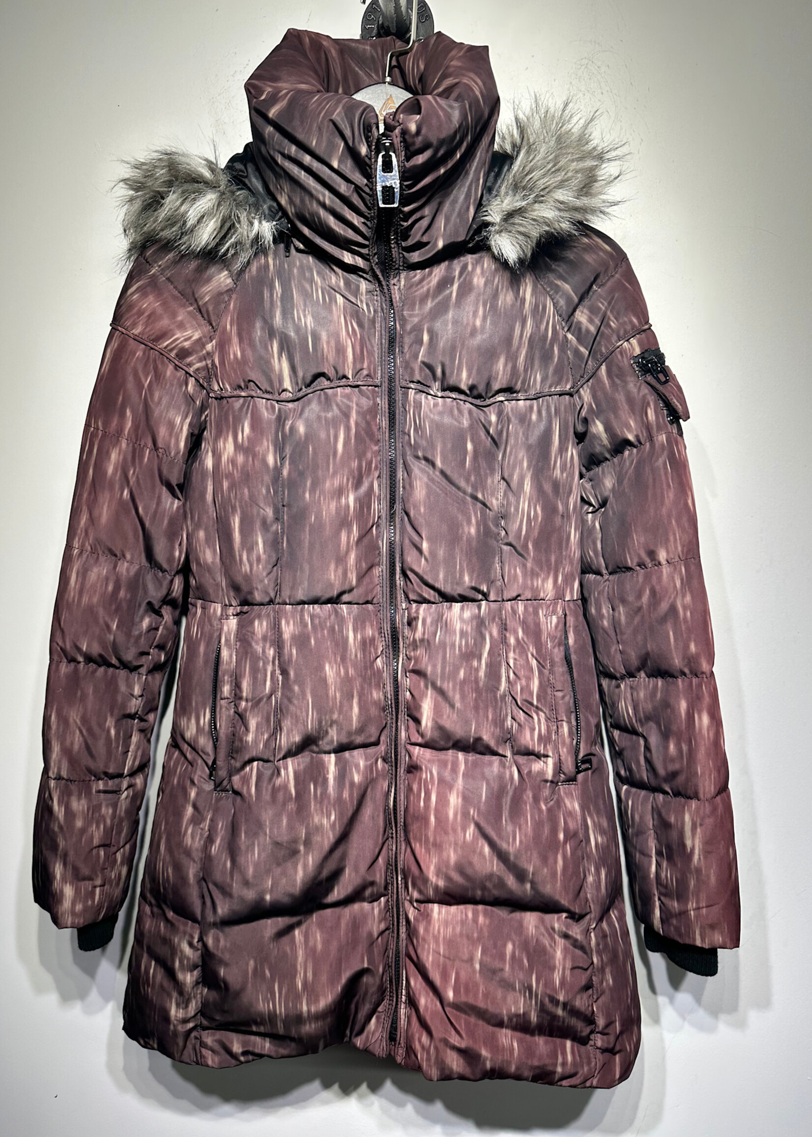Miss Sixty Y2K Brownish Red Fur Puffer S
