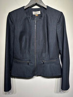 Calvin Klein Dark Denim Zip Jacket Fem L