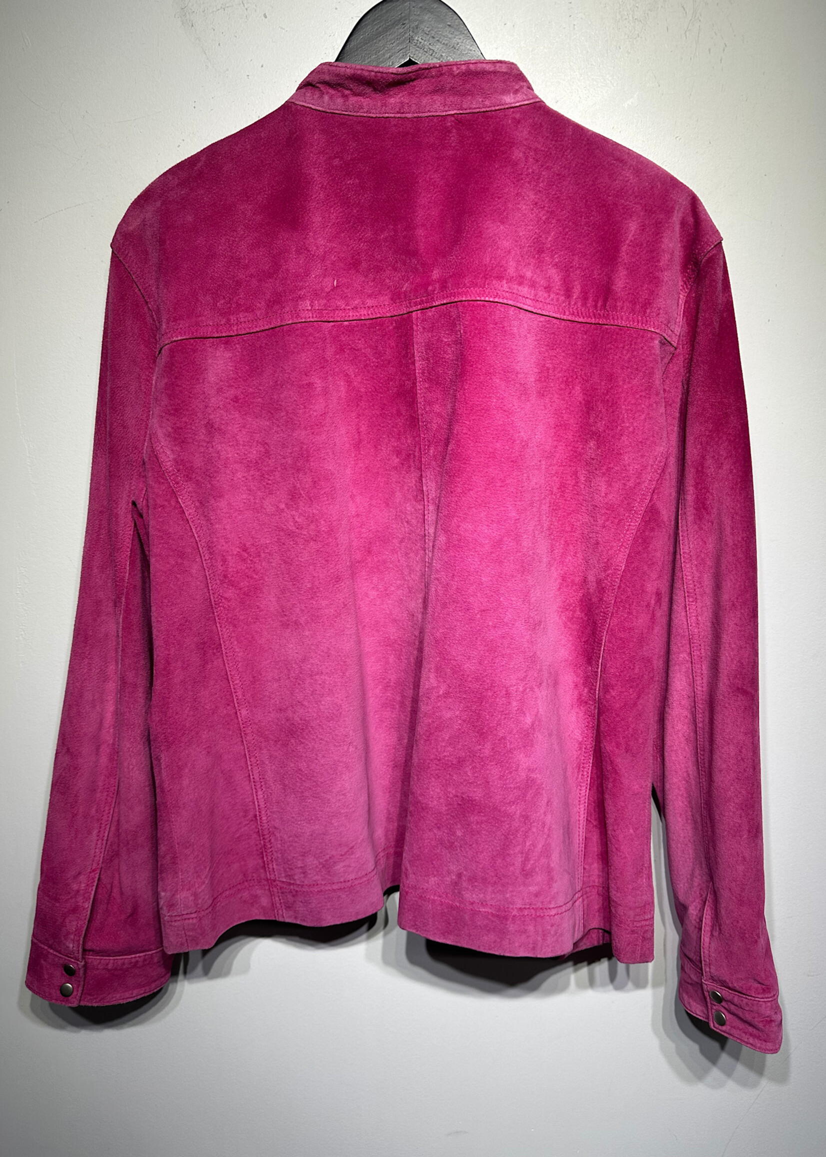 Chico's Pink Leather Jacket M